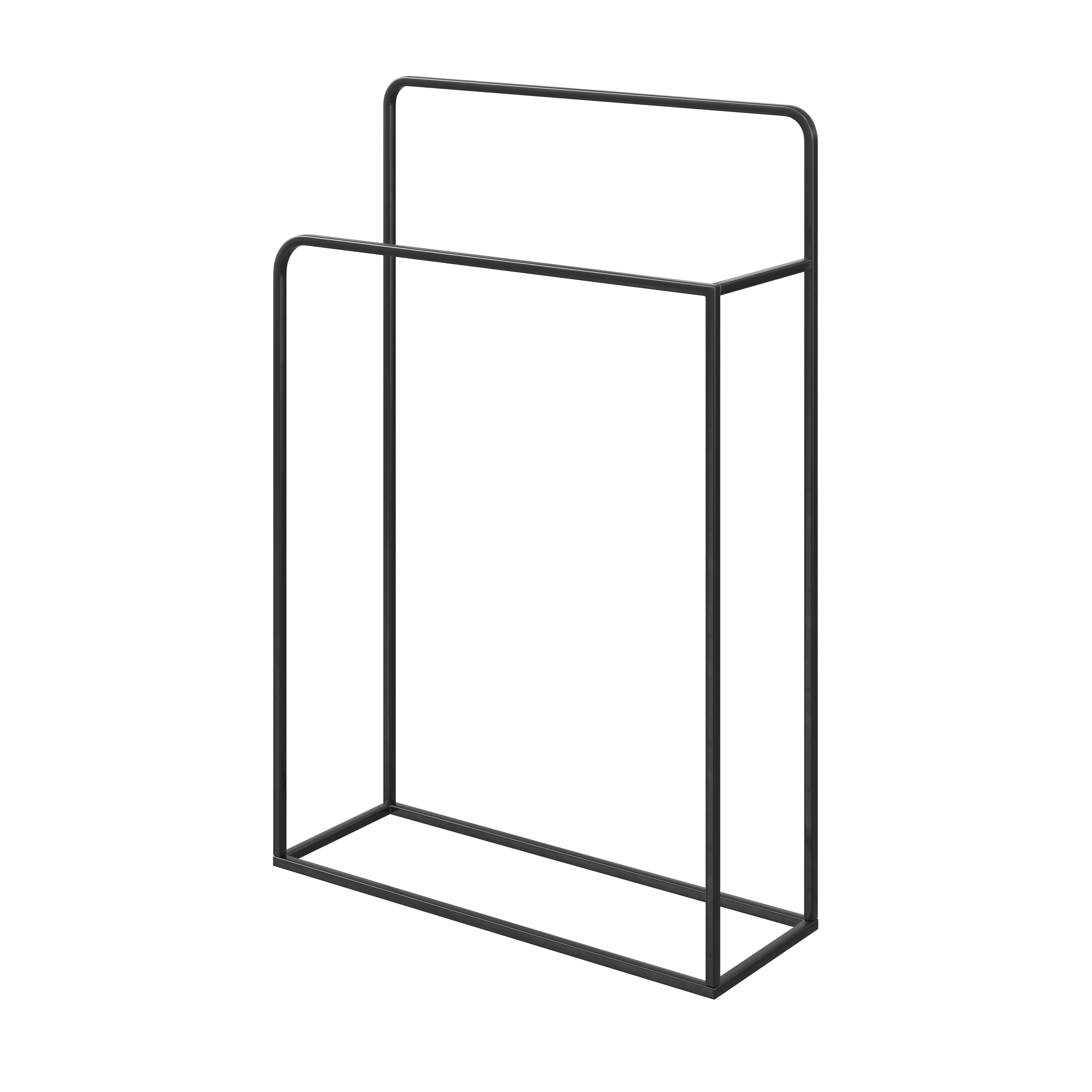 GoodHome Elland Black Powder-coated Freestanding Towel stand (W)600mm | DIY  at Bu0026Q