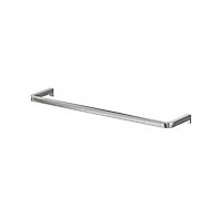 GoodHome Elland Brushed Silver effect Stainless steel Wall-mounted Towel rail (W)40cm