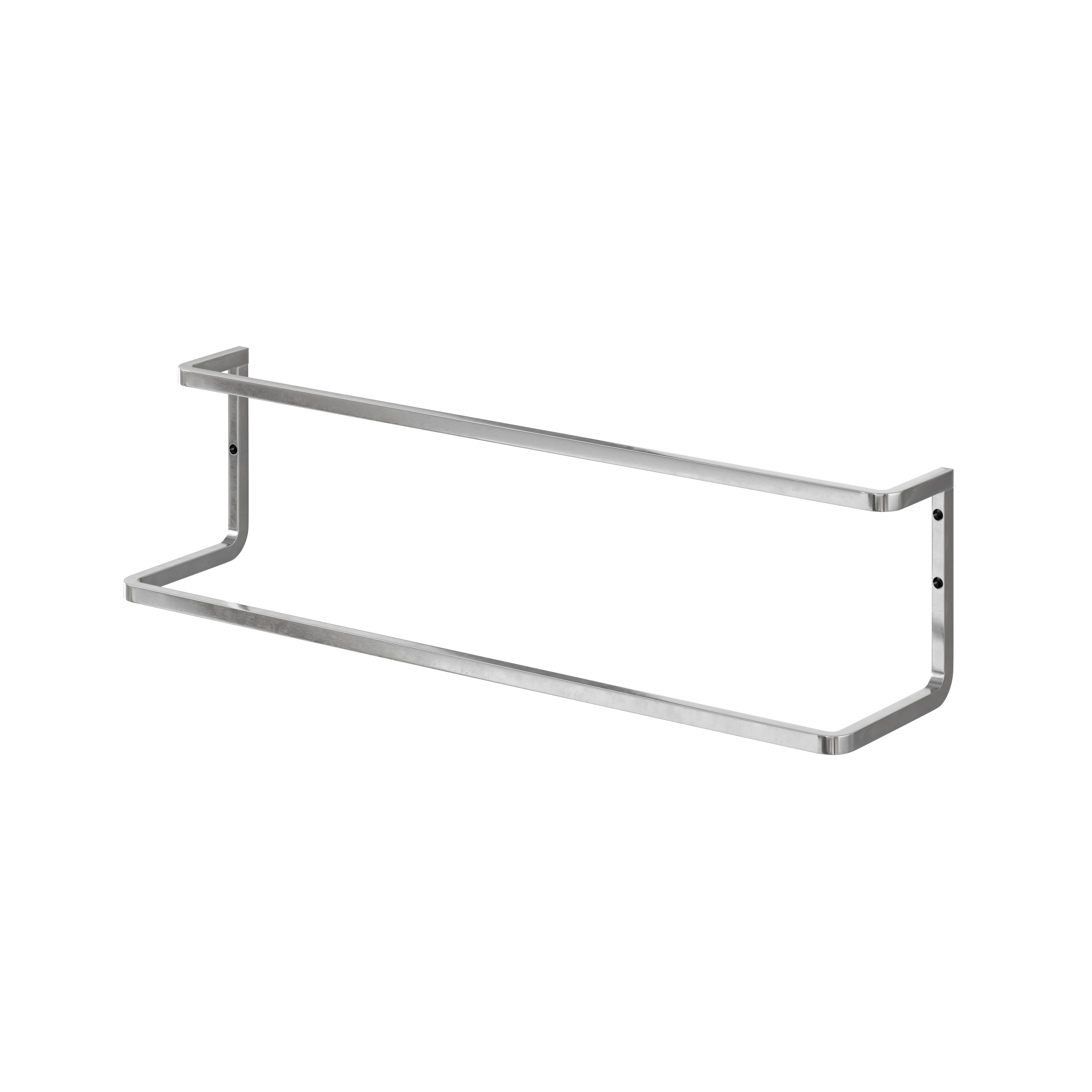 GoodHome Elland Brushed Silver effect Wall-mounted Double towel rail  (W)600mm | DIY at Bu0026Q