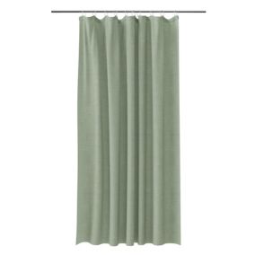 GoodHome Elland Green tea Plain Shower curtain (H)200cm (W)180cm