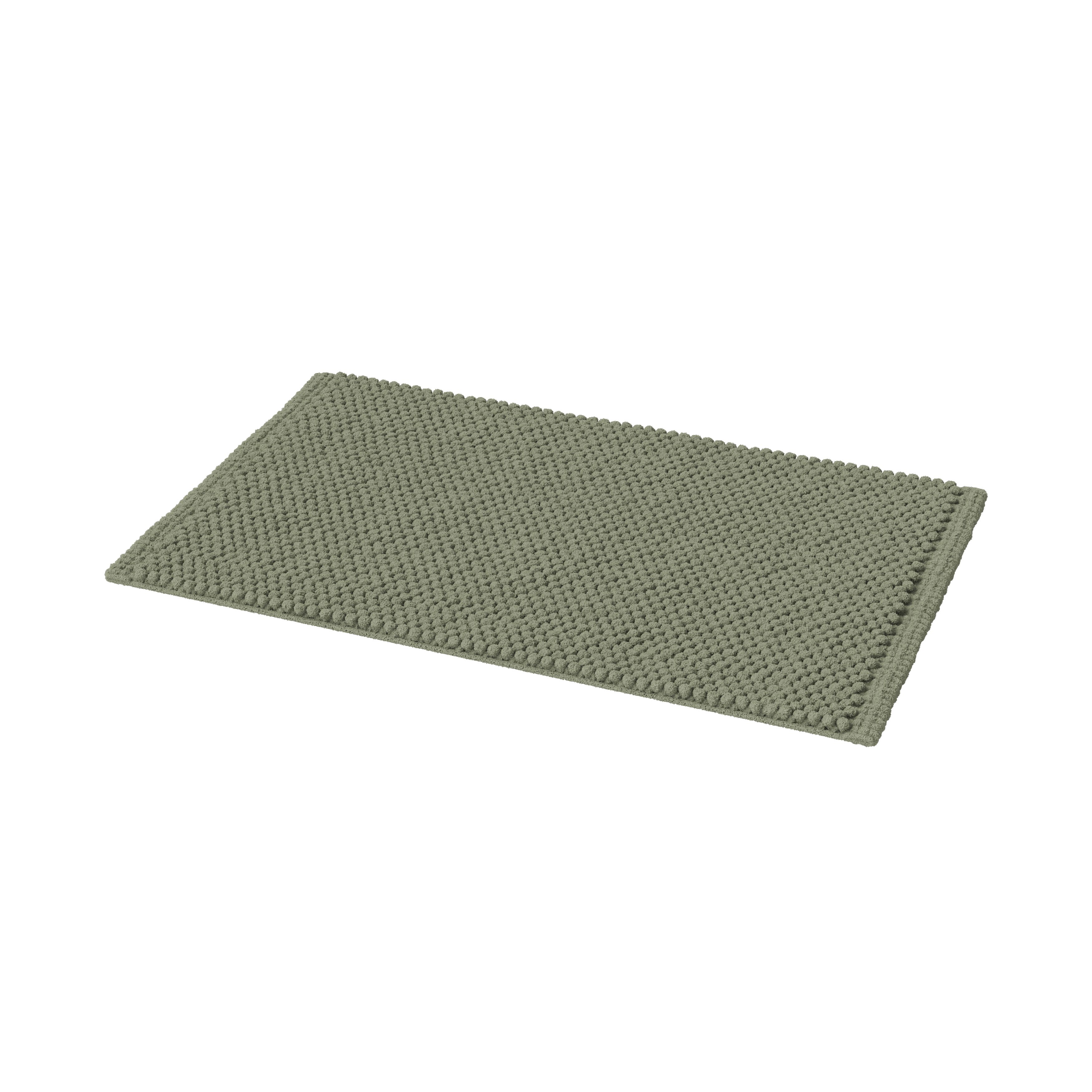 GoodHome Elland Green tea Rectangular Bath mat (L)80cm (W)50cm