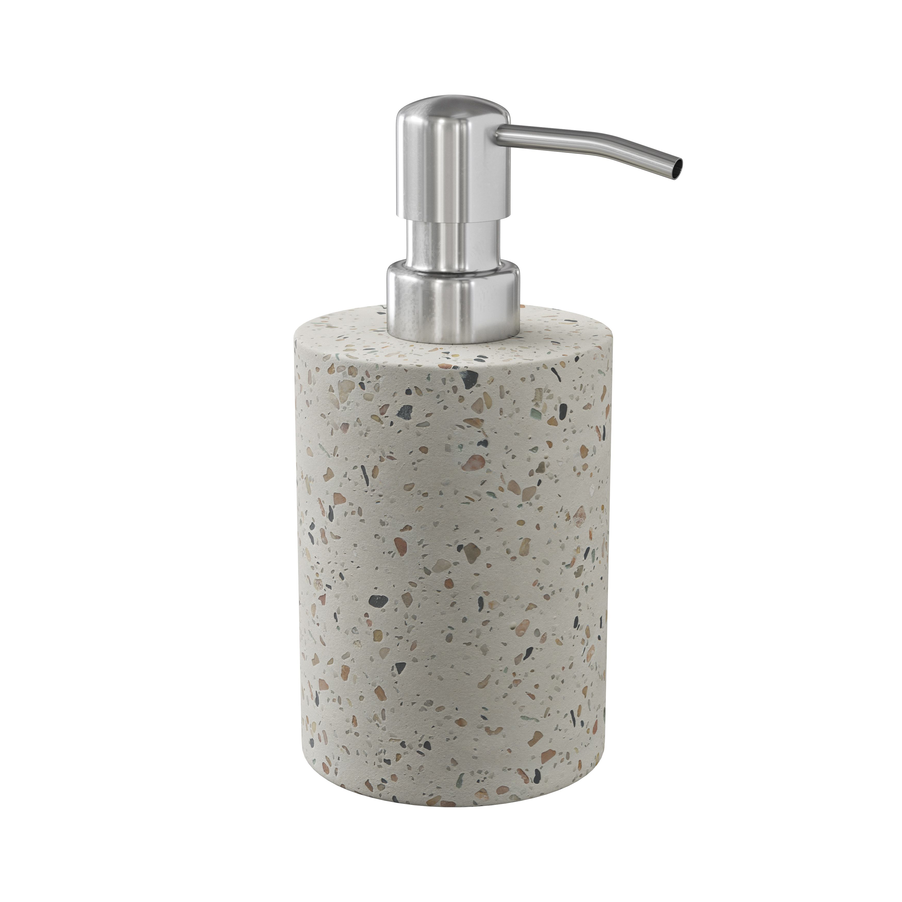 https://media.diy.com/is/image/Kingfisher/goodhome-elland-matt-beige-terrazzo-effect-concrete-polyresin-freestanding-soap-dispenser~5059340204154_01c?$MOB_PREV$&$width=768&$height=768