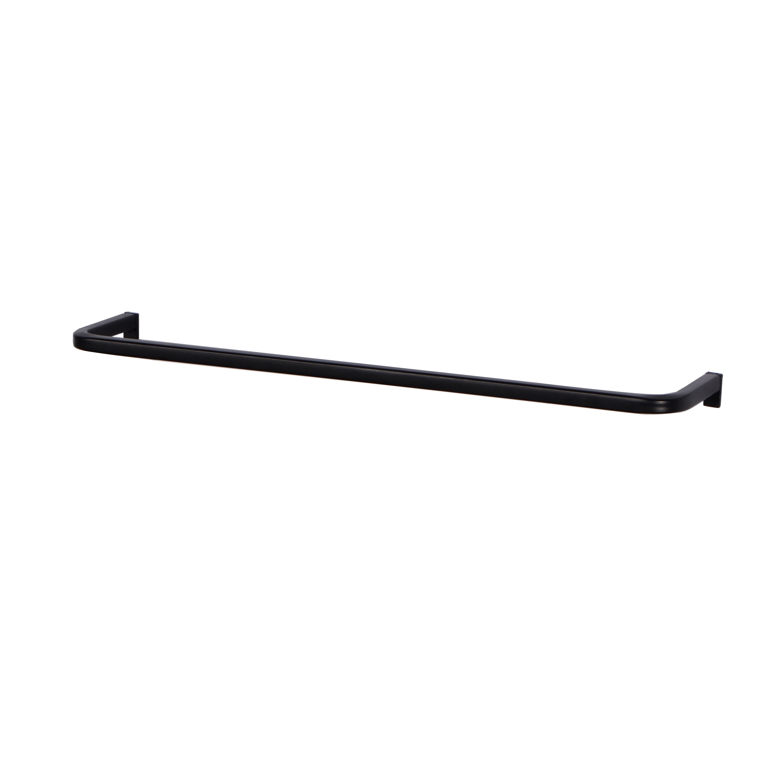 GoodHome Elland Matt Black Steel Wallmounted Towel rail (W)50cm DIY at B&Q