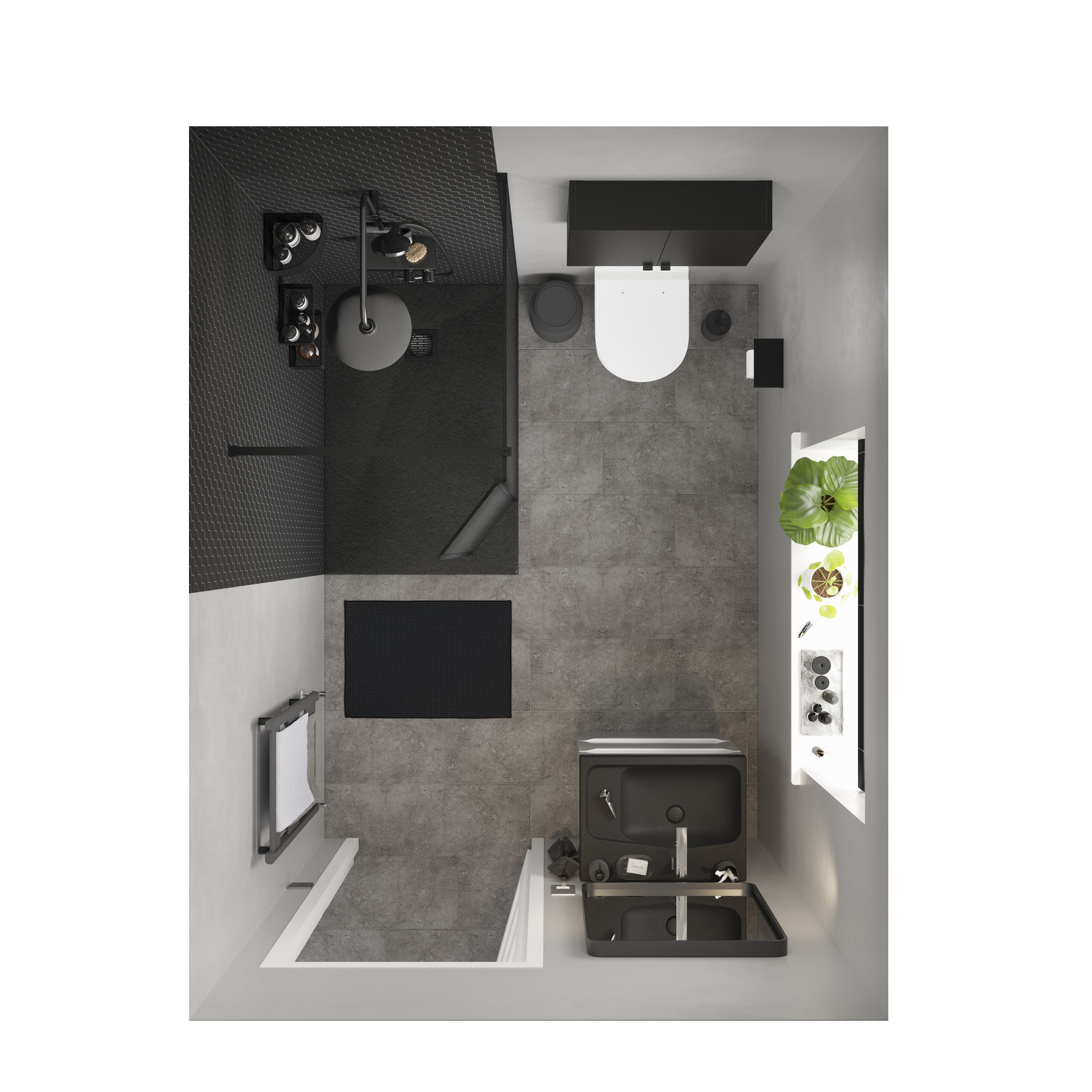 GoodHome Elland Matt Black Zinc alloy Circular Single Hook (H)40mm (W)40mm