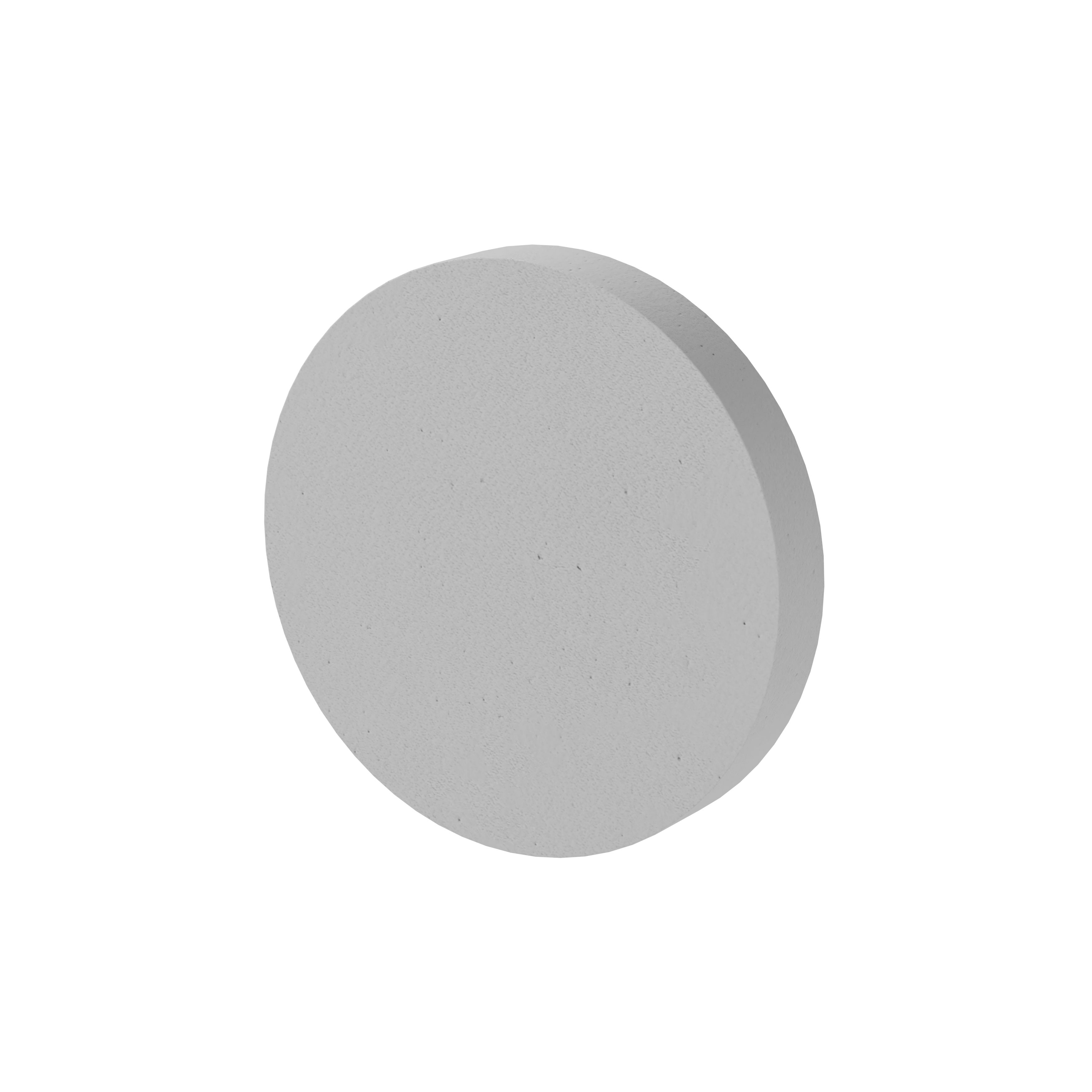 GoodHome Elland Matt Vapor Grey Concrete effect Concrete Circular Single Hook (H)60mm (W)60mm