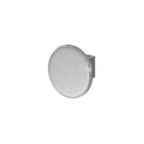GoodHome Elland Silver effect Zinc alloy Circular Single Hook (H)40mm (W)40mm