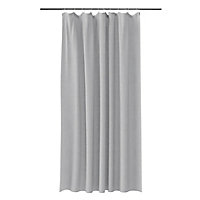 GoodHome Elland Vapor Grey Plain Shower curtain (H)200cm (W)180cm