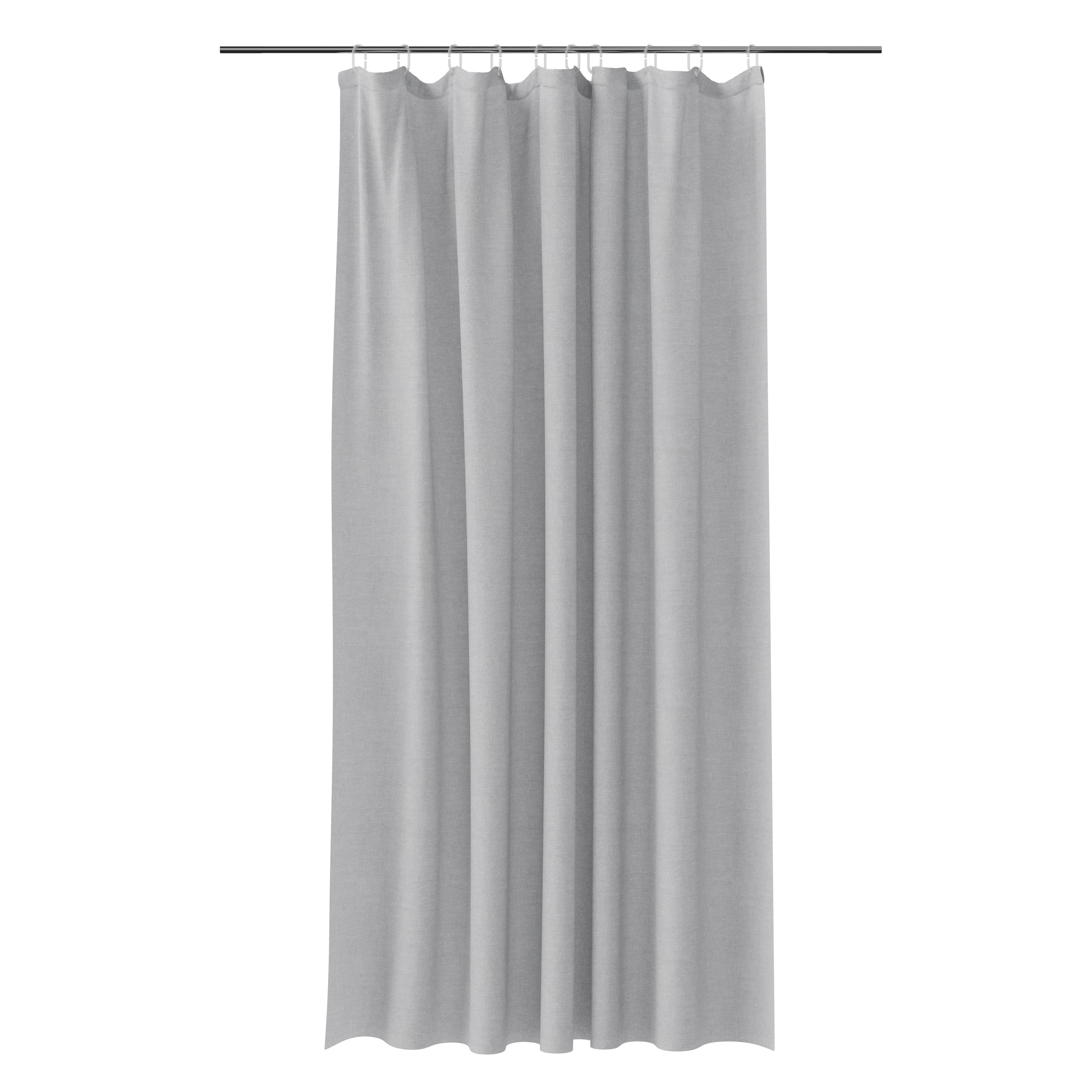 GoodHome Elland Vapor Grey Plain Shower curtain (H)200cm (W)180cm Price Comparisons | Compare The Build