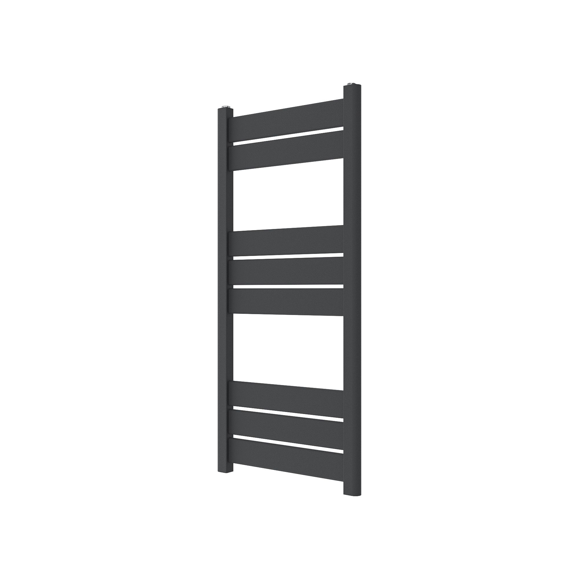 GoodHome Ellesmere Anthracite 1255BTU Vertical Towel radiator (W)450mm x (H)974mm