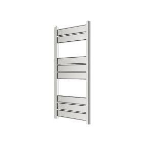 GoodHome Ellesmere Vertical Towel radiator (W)450mm (H)974mm