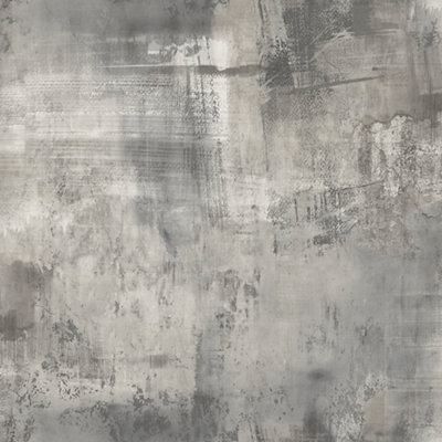 GoodHome Elmas Grey Concrete effect Textured Wallpaper | DIY at B&Q