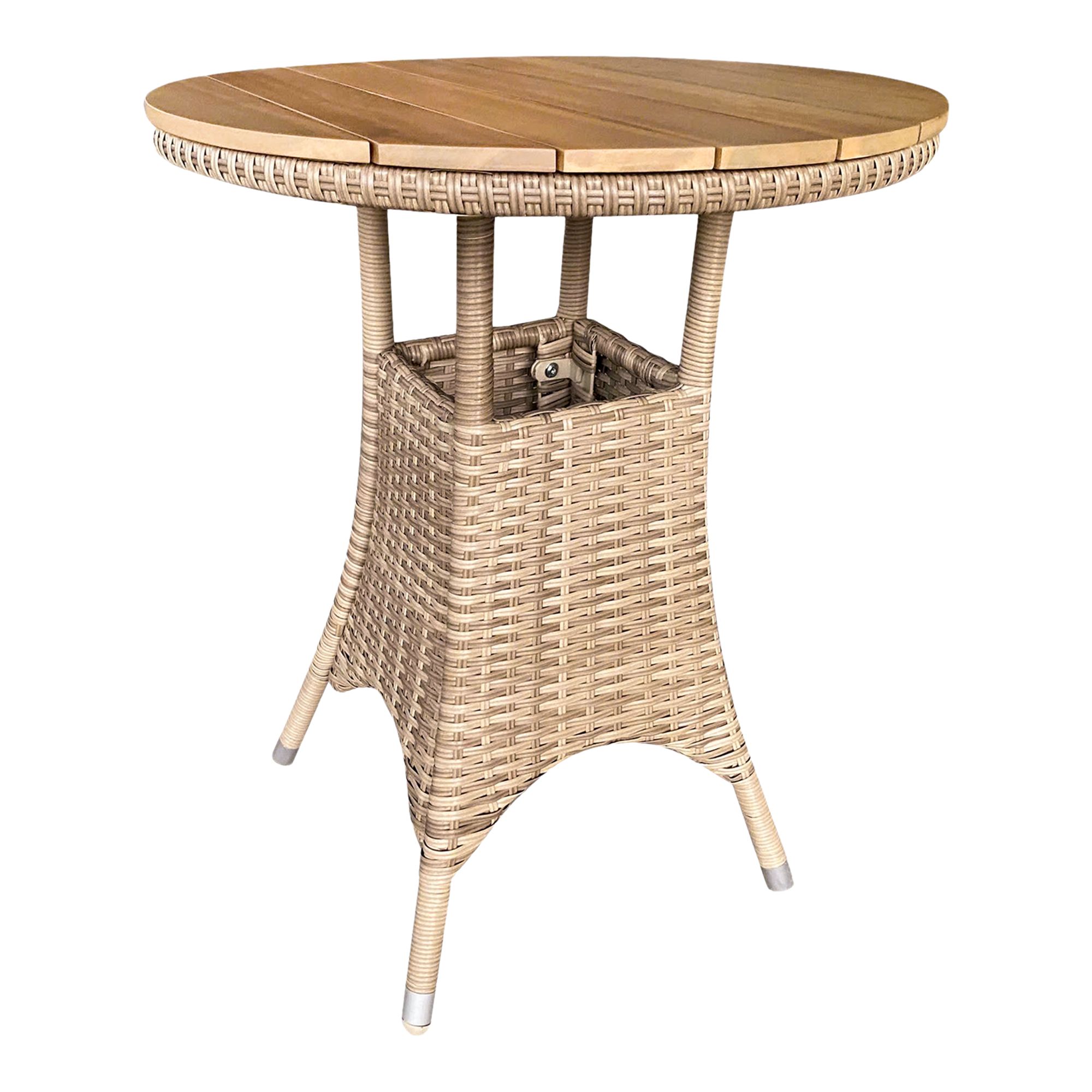 GoodHome Elos Beige Rattan effect 2 seater Bistro set