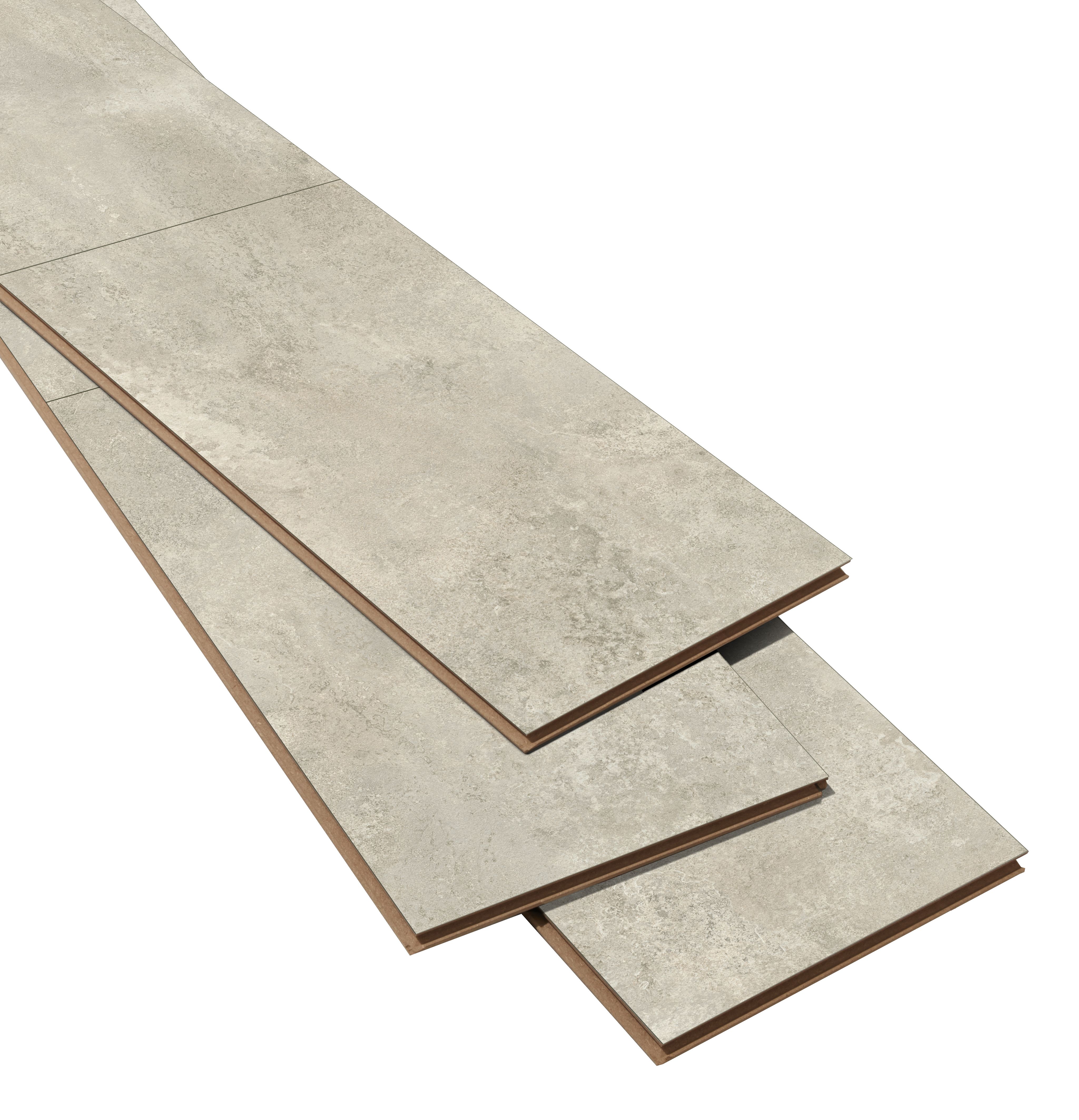 GoodHome Elstree Natural Stone effect Laminate Flooring, 2.535m²