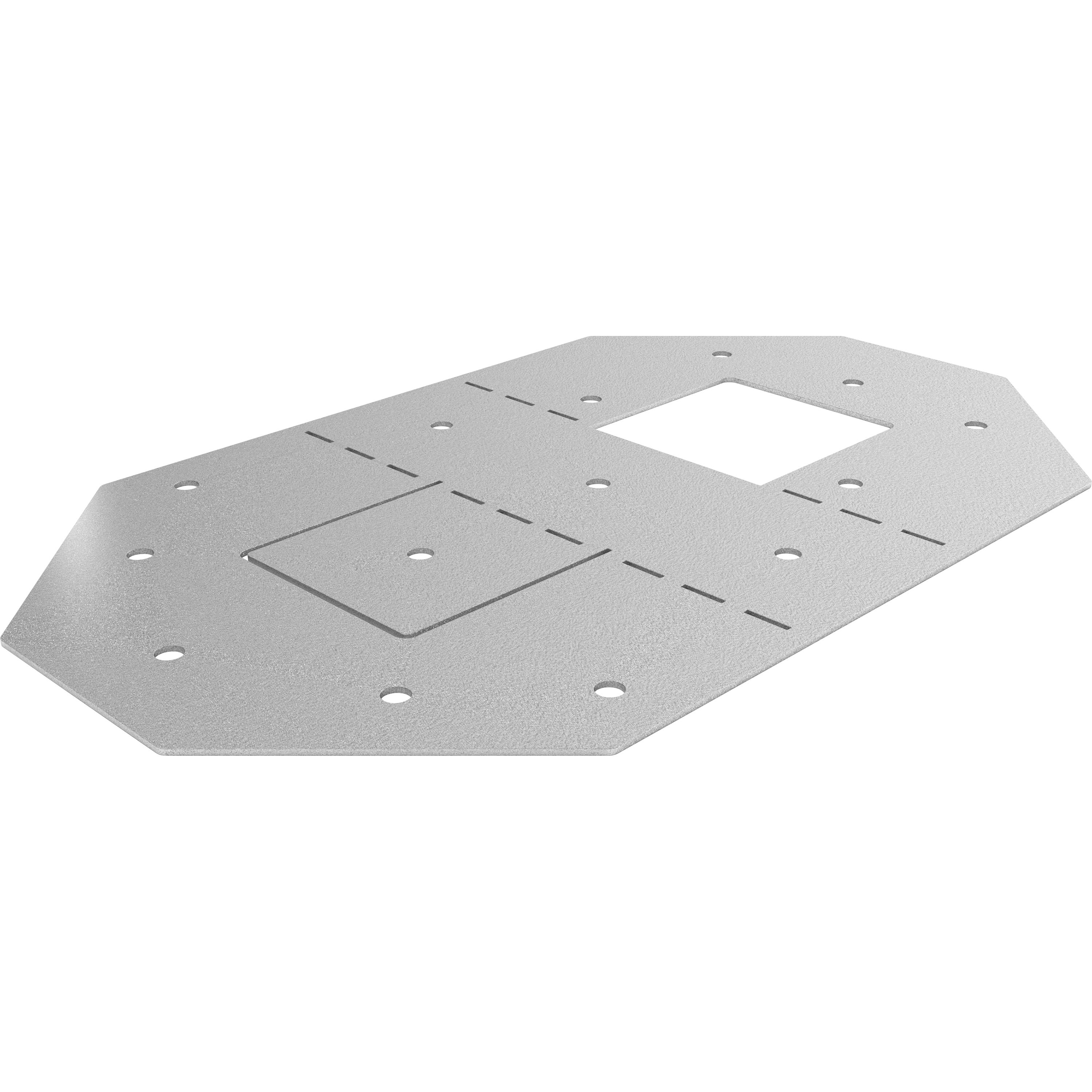 GoodHome Elvet Steel T-way timber connector , Pack of 4