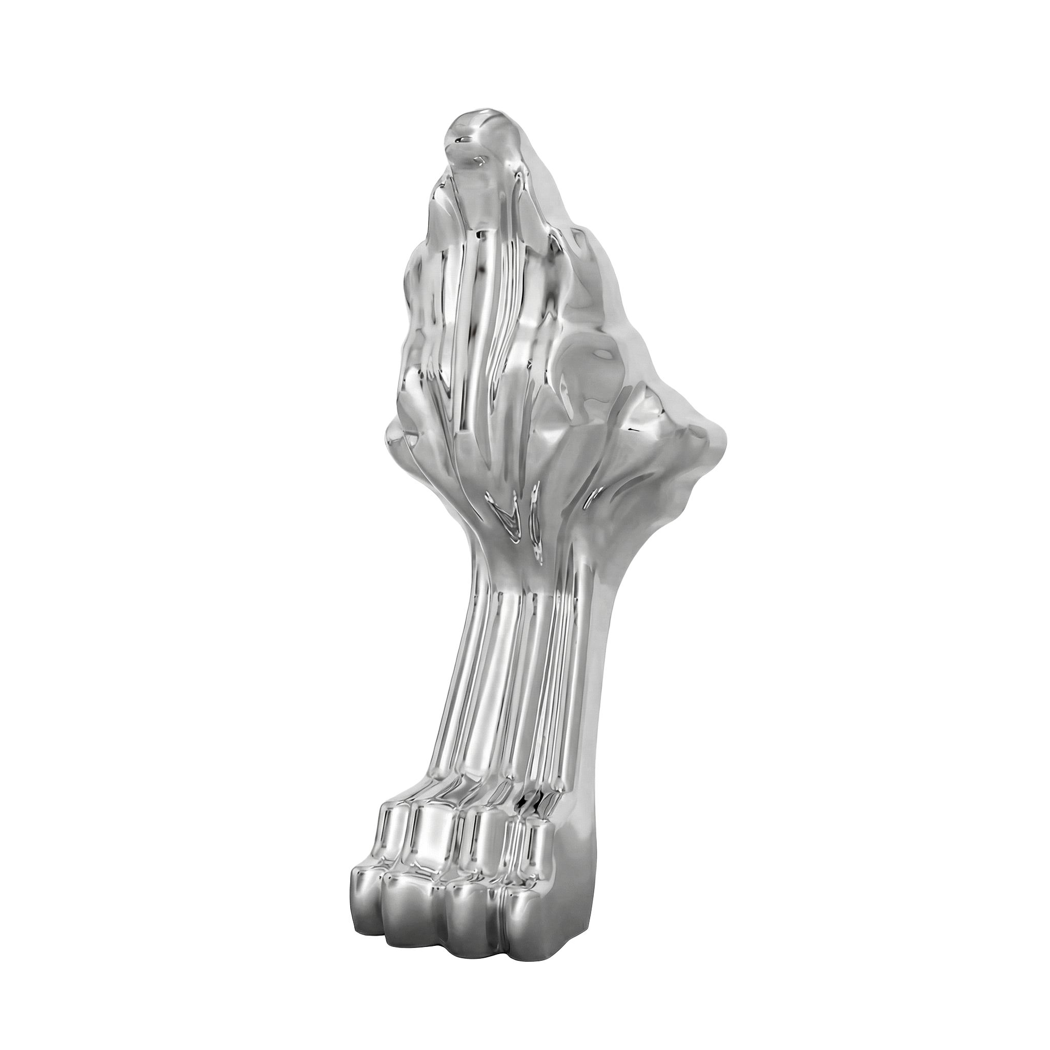 GoodHome Emba Traditional Chrome effect Metal & plastic Bath feet, Pack of 4