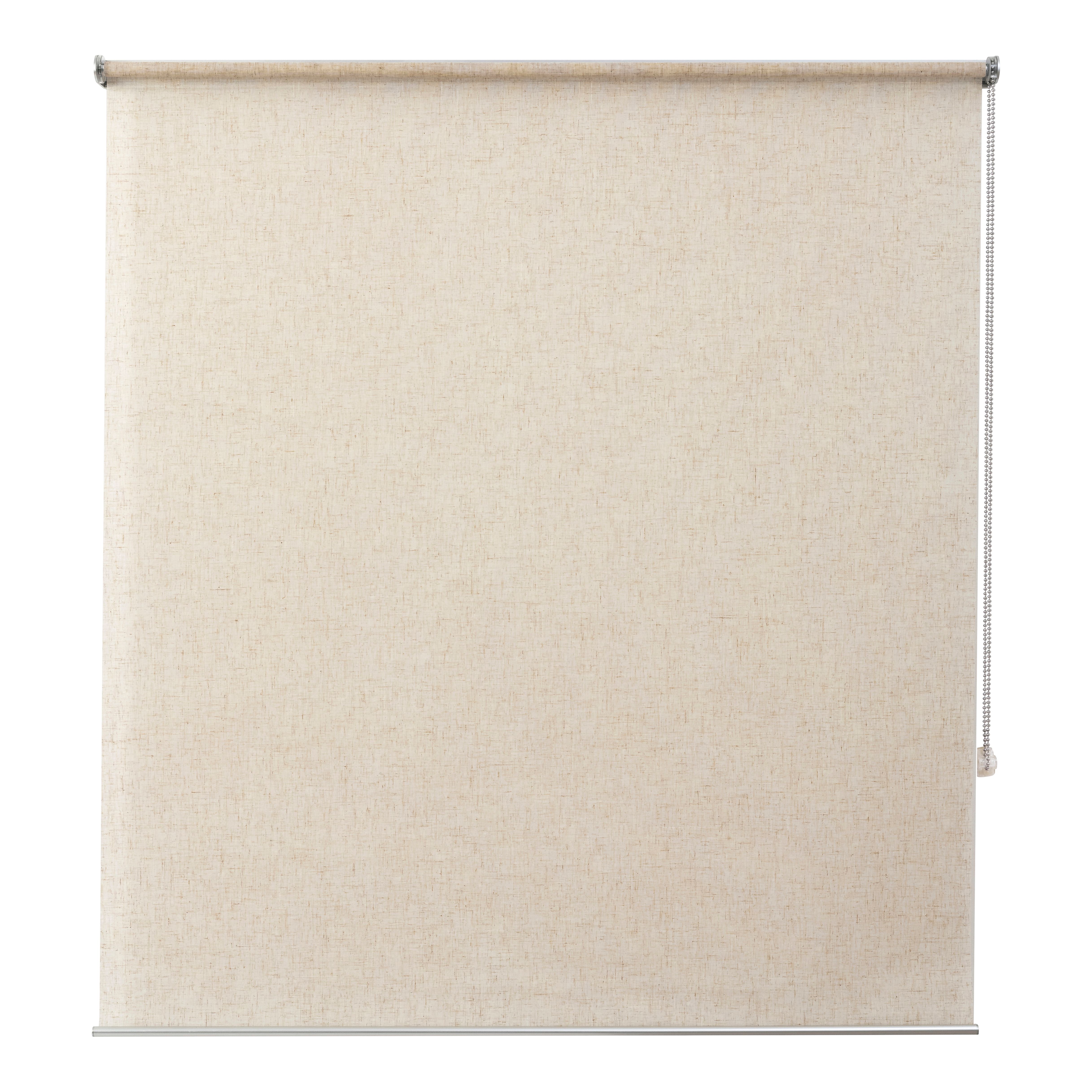 GoodHome Emini Corded Natural Sheer Roller Blind (W)180cm (L)180cm