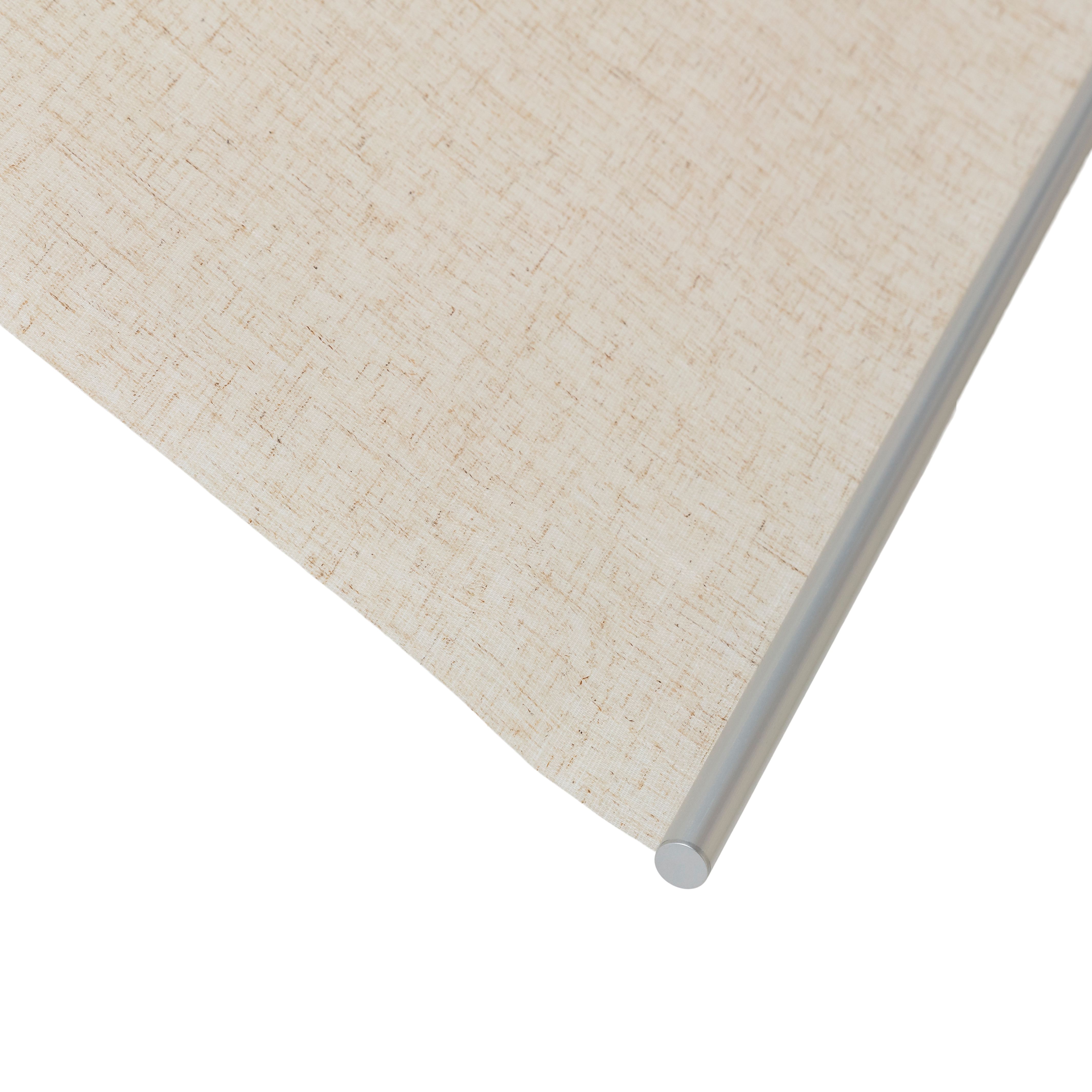 GoodHome Emini Corded Natural Sheer Roller Blind (W)180cm (L)180cm