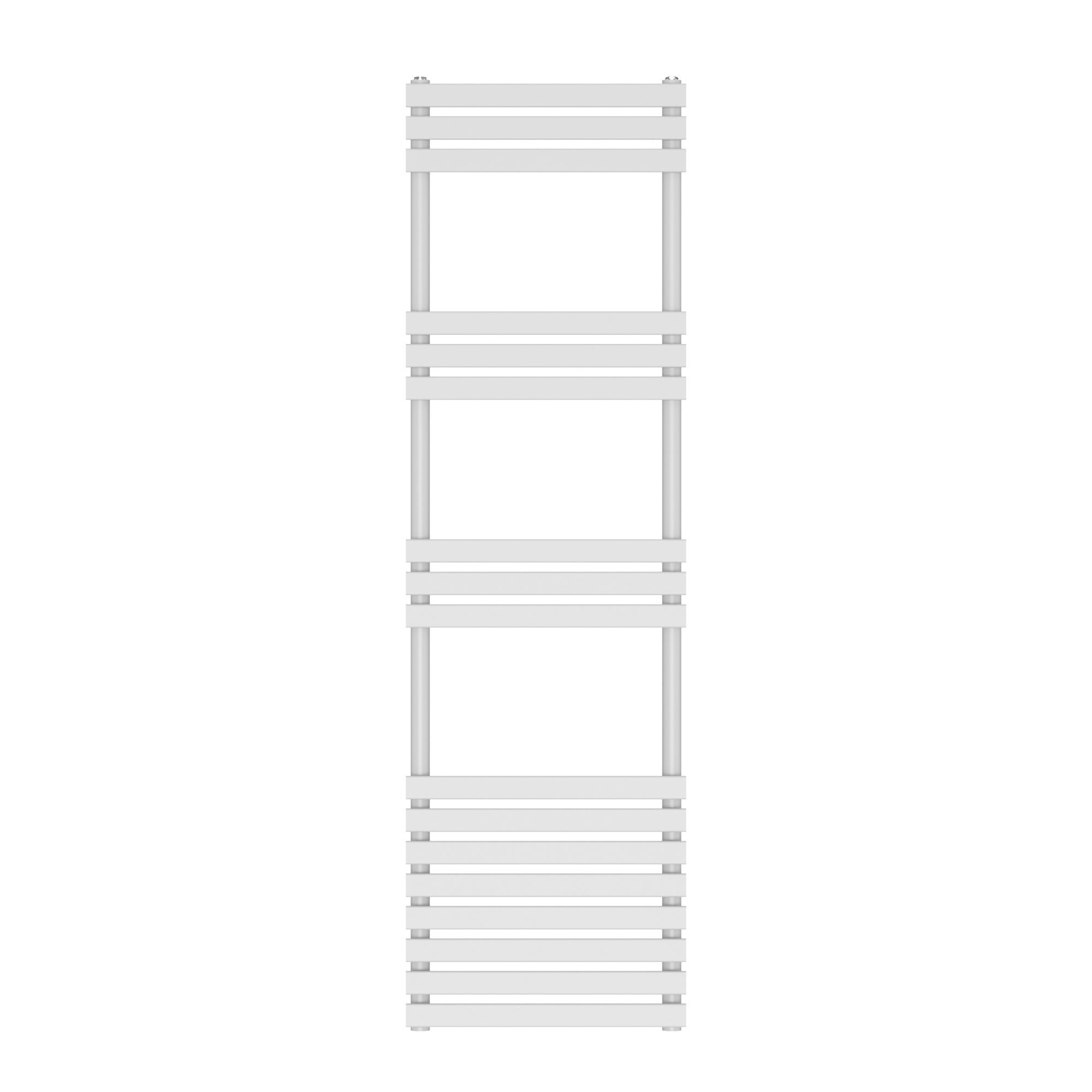 GoodHome Emsworth White 2363BTU Vertical Towel radiator (W)500mm x (H ...