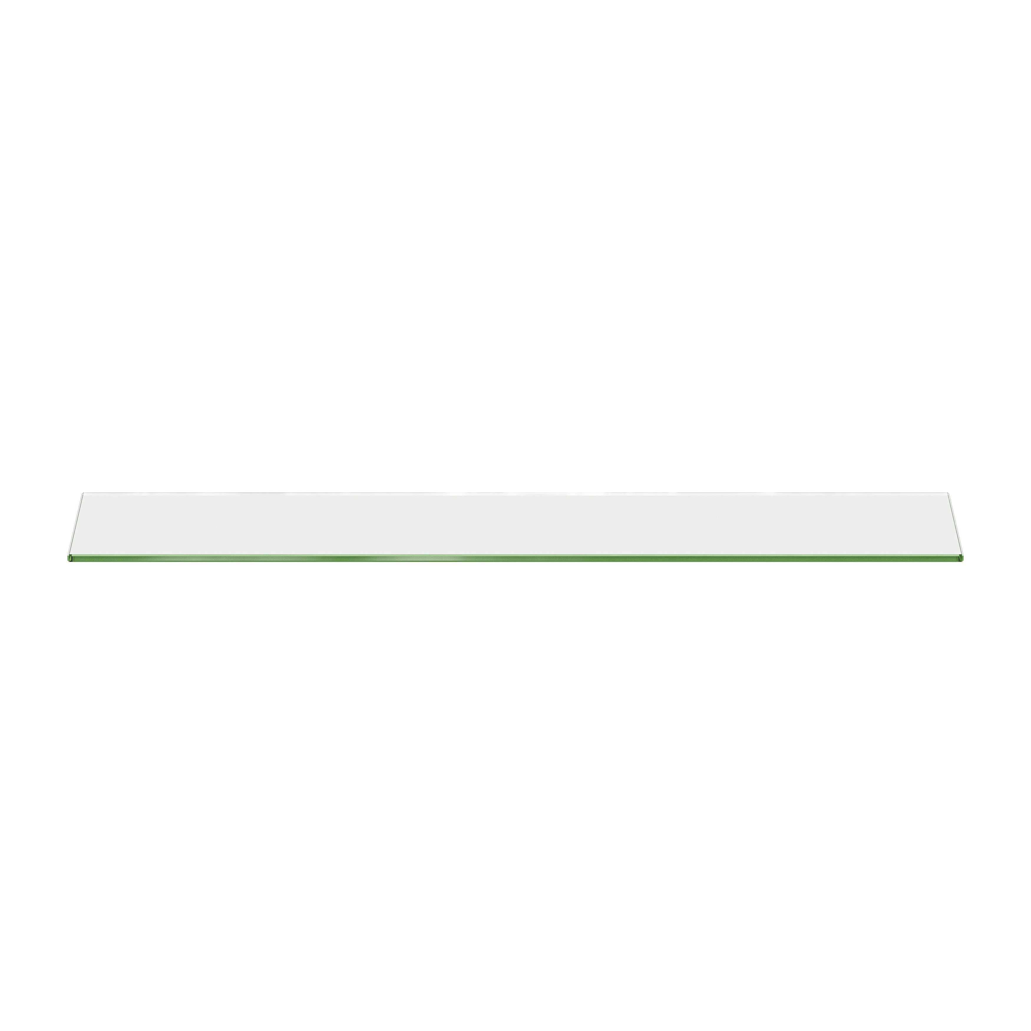 GoodHome Eono Glass Rectangular Floating shelf (L)60cm x (D)15cm