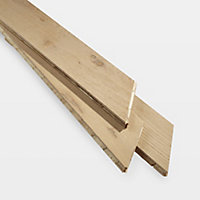 GoodHome Eslov Natural Oak Real wood top layer flooring, 1.75m² Pack
