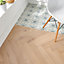 GoodHome Eslov Natural wood effect Wood Real wood top layer flooring, 1.94m² Pack of 36
