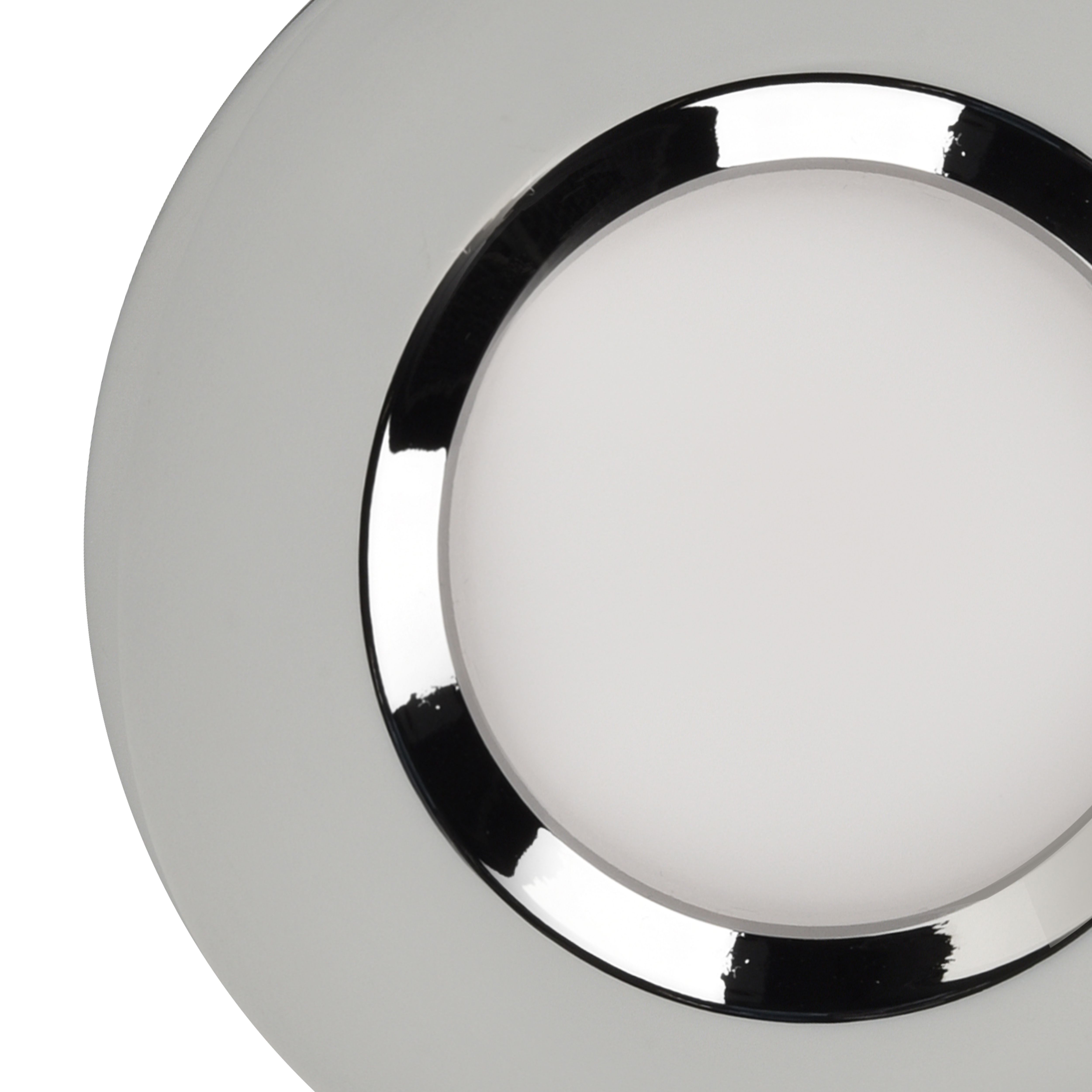 GoodHome Etana Polished Chrome effect Non-adjustable LED Neutral white Downlight 4.7W IP65