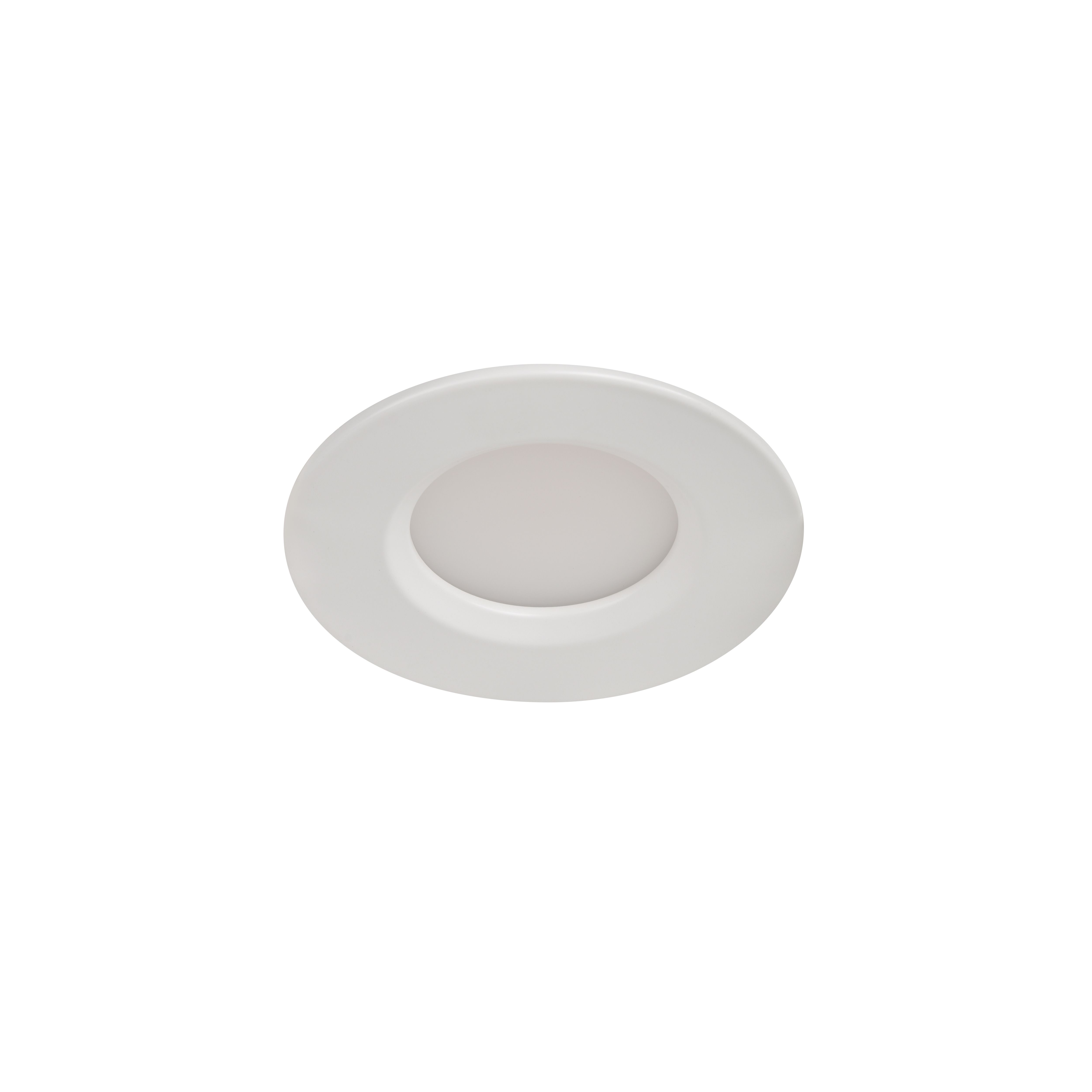 GoodHome Etana White Non-adjustable LED Neutral white Downlight 4.7W IP65, Pack of 3