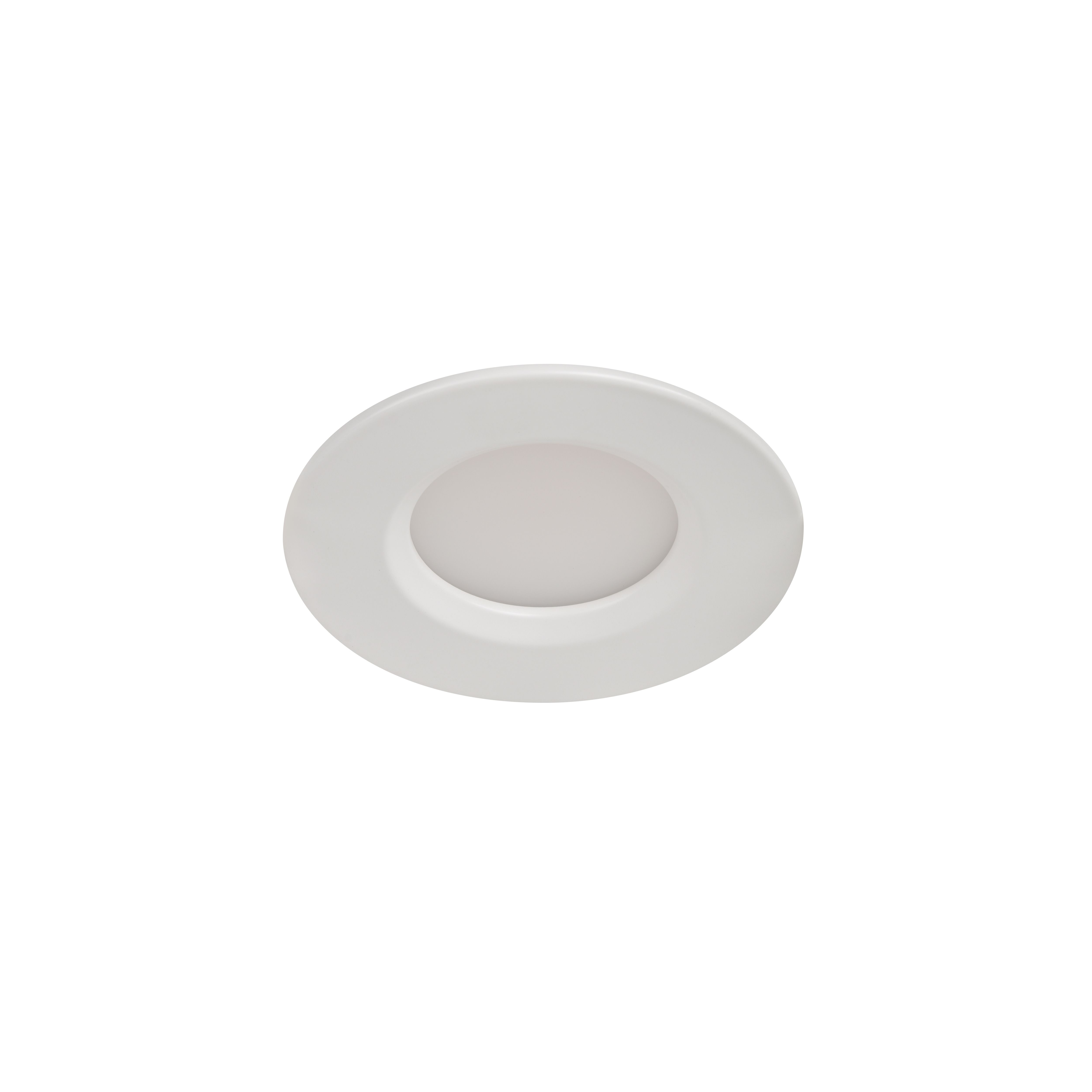 GoodHome Etana White Non-adjustable LED Warm white Downlight 4.7W IP65, Pack of 3