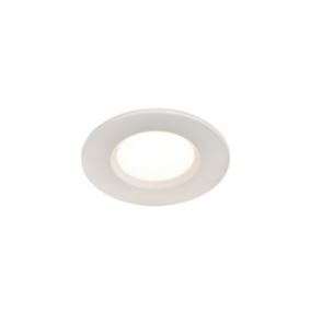 GoodHome Etana White Non-adjustable LED Warm white Downlight 4.7W IP65