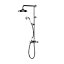 GoodHome Etel Chrome effect Wall-mounted Thermostatic Multi head shower