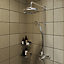 GoodHome Etel Chrome effect Wall-mounted Thermostatic Multi head shower
