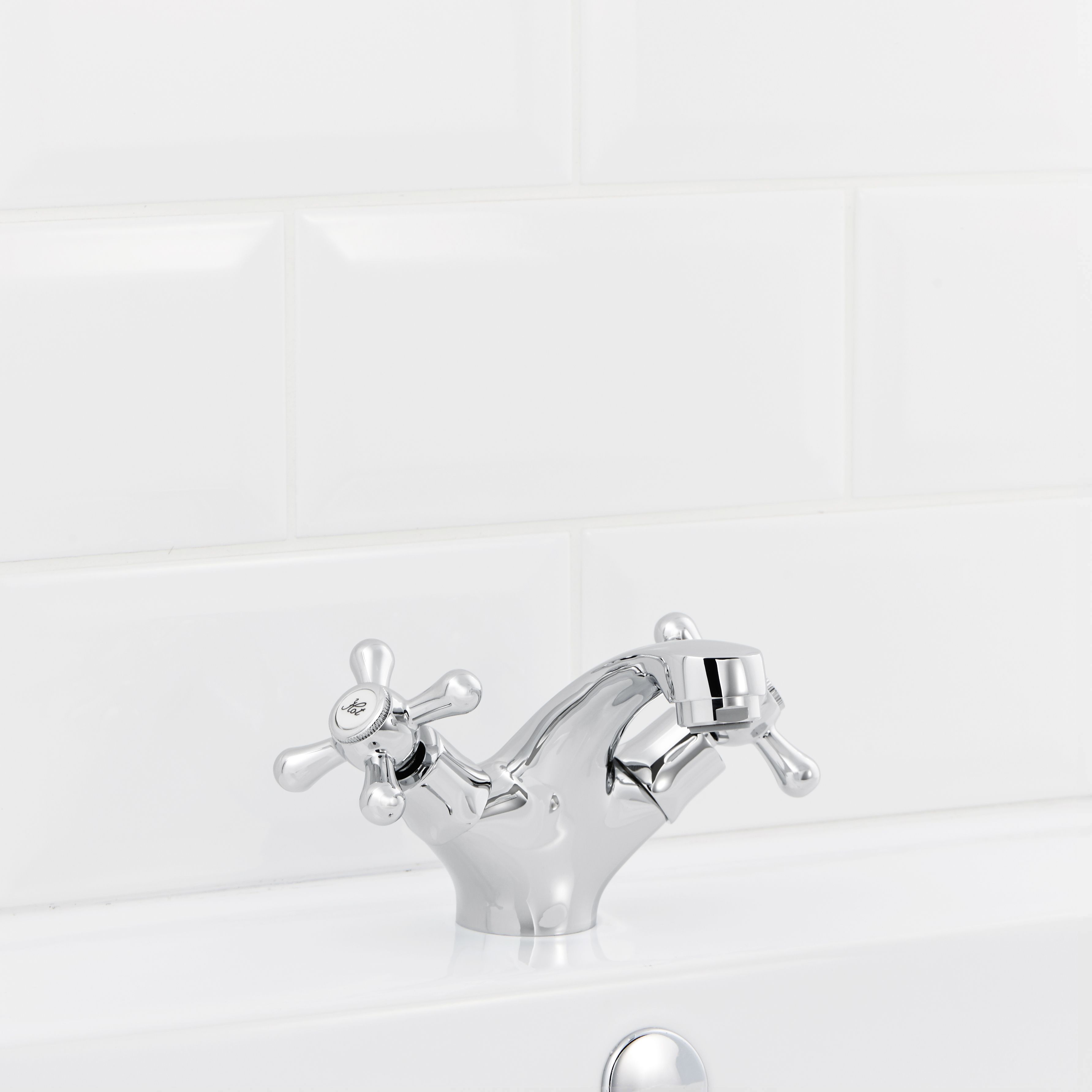 GoodHome Etel Round Basin Mono mixer Tap