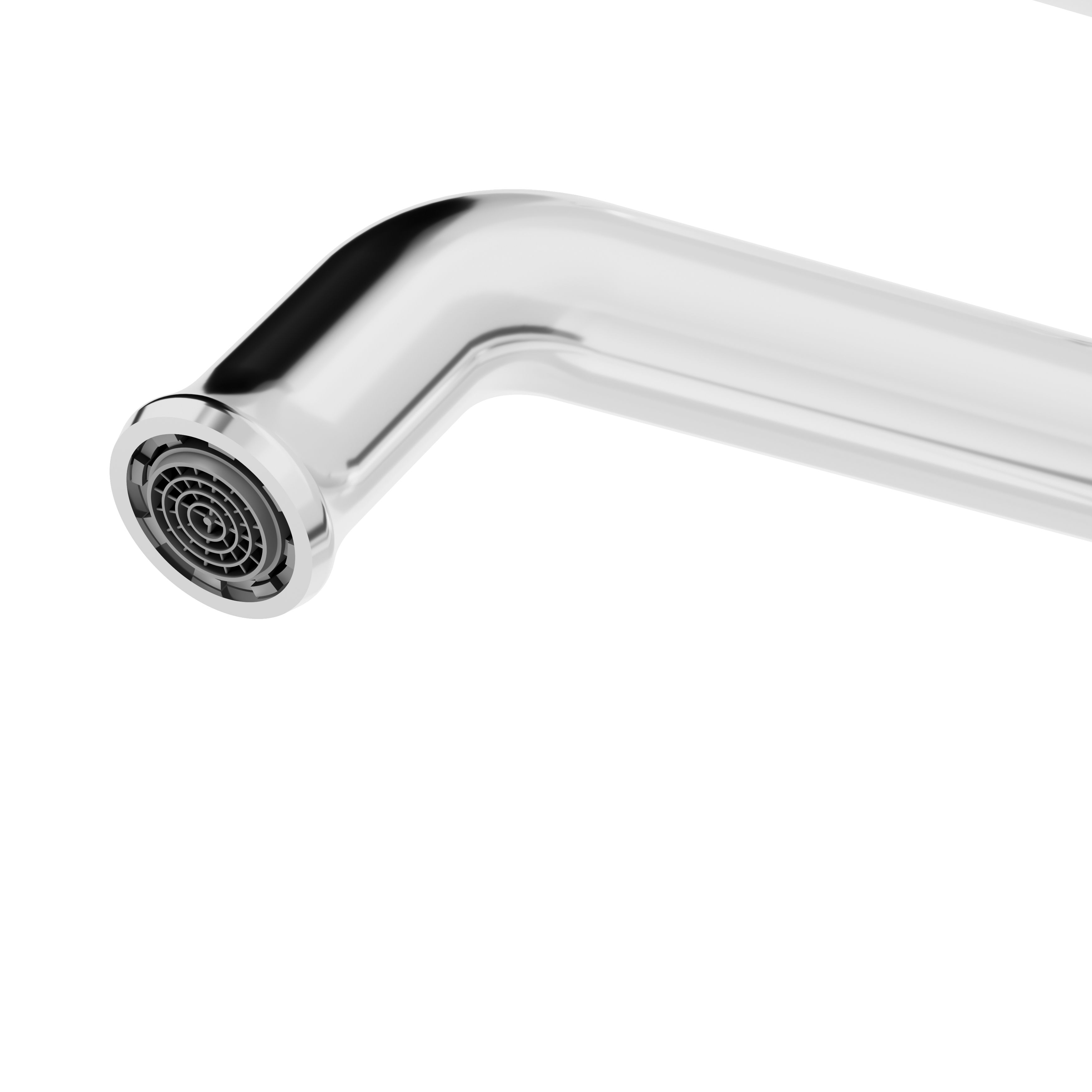 GoodHome Etel Tall Chrome effect Round Sink or worktop Mono mixer Tap