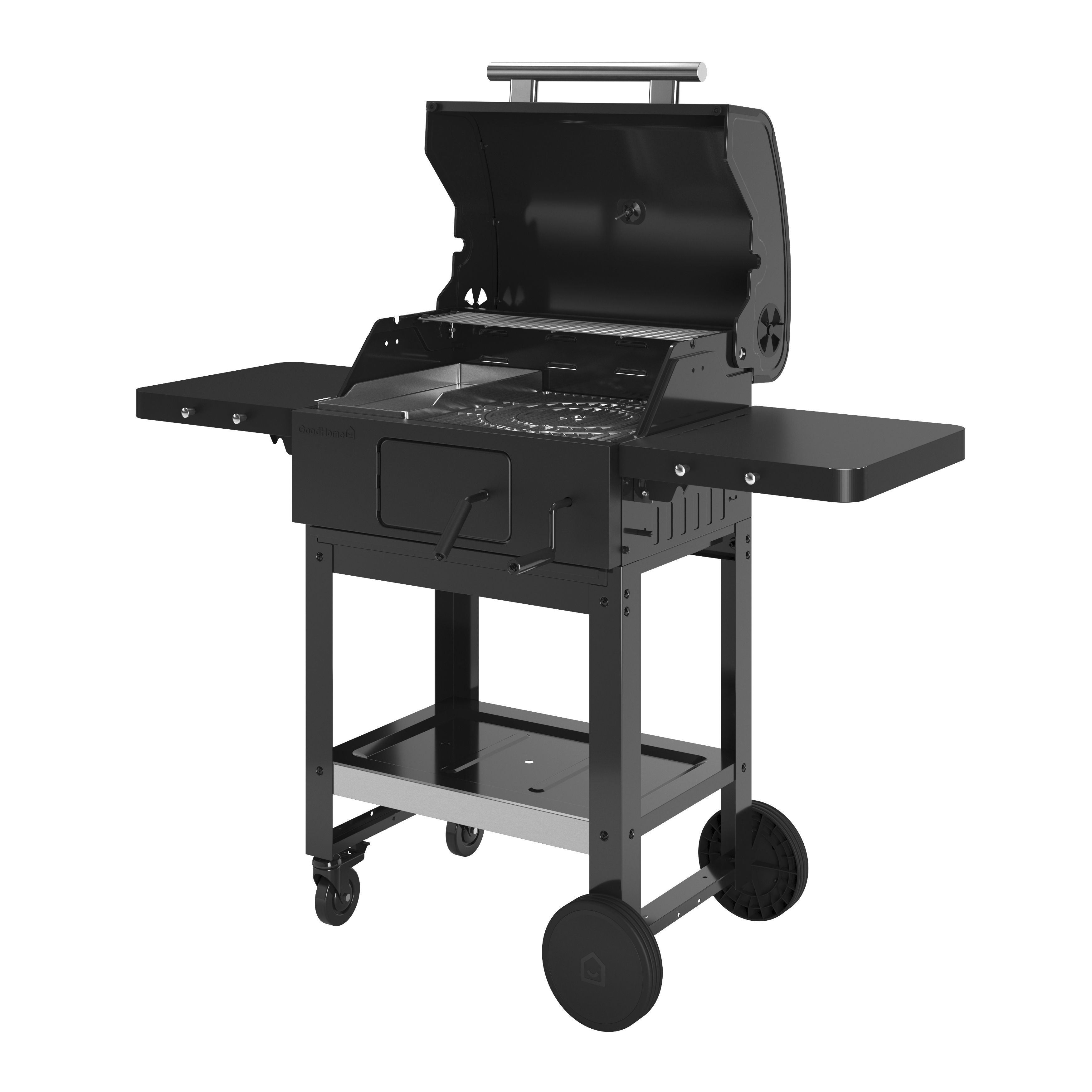 GoodHome Etowah Black Charcoal Barbecue D 3660mm DIY at B Q