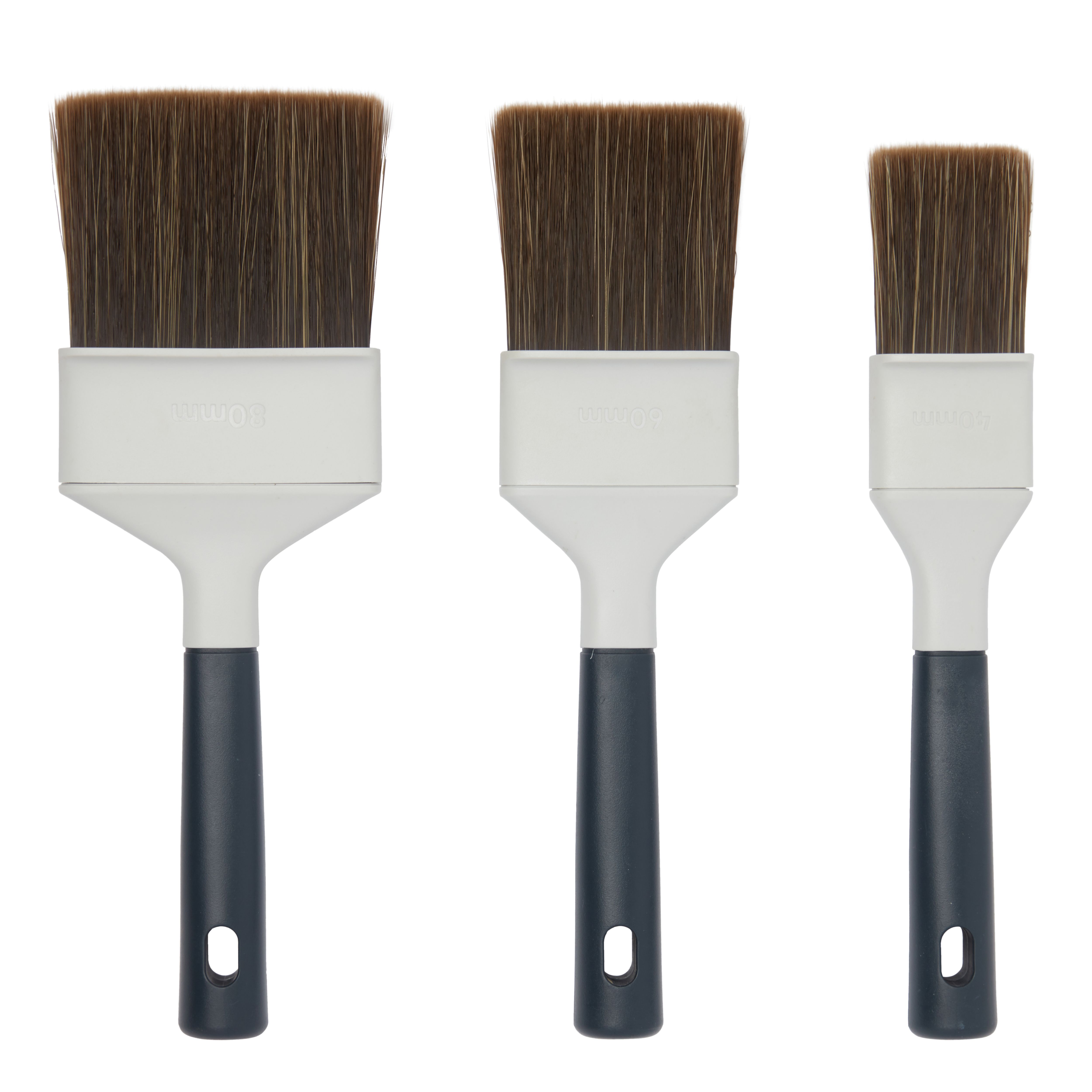 GoodHome Exterior Woodwork Paint brush, Set of 3