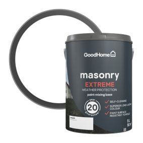 GoodHome Extreme Exterior Masonry Matt Emulsion, Base A, 5L