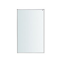 GoodHome Ezili Clear Minimal frame Walk-in Wet room glass screen (H)195cm (W)119cm
