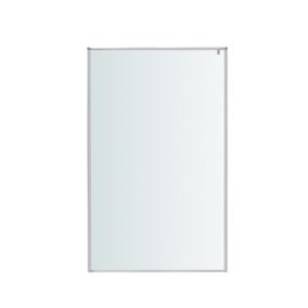 GoodHome Ezili Silver effect Fixed Walk-in Shower panel (H)1950mm (W)1190mm (T)22mm