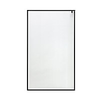 GoodHome Ezili Textured glass Minimal frame Walk-in Wet room glass screen (H)195cm (W)120cm