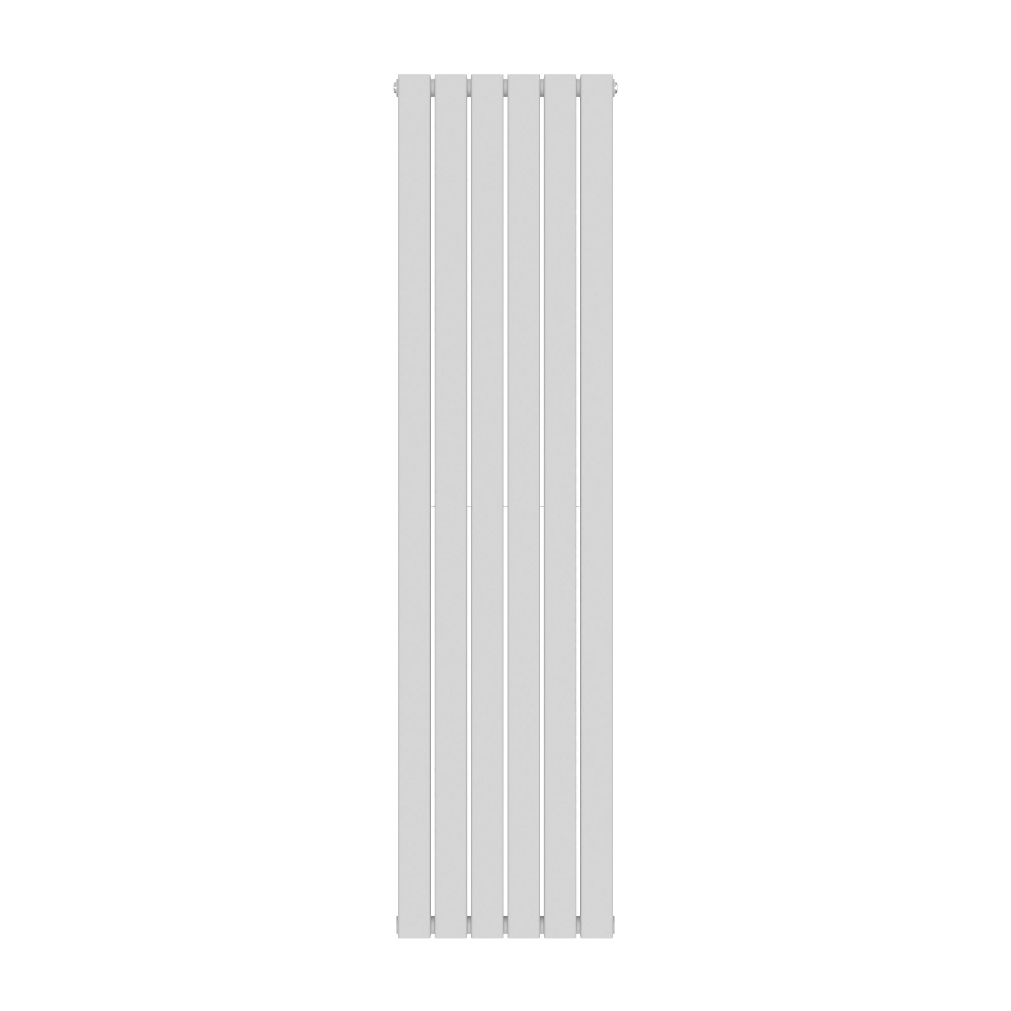 GoodHome Faringdon White Vertical Designer 4730BTU Radiator, (W)456mm x (H)1800mm