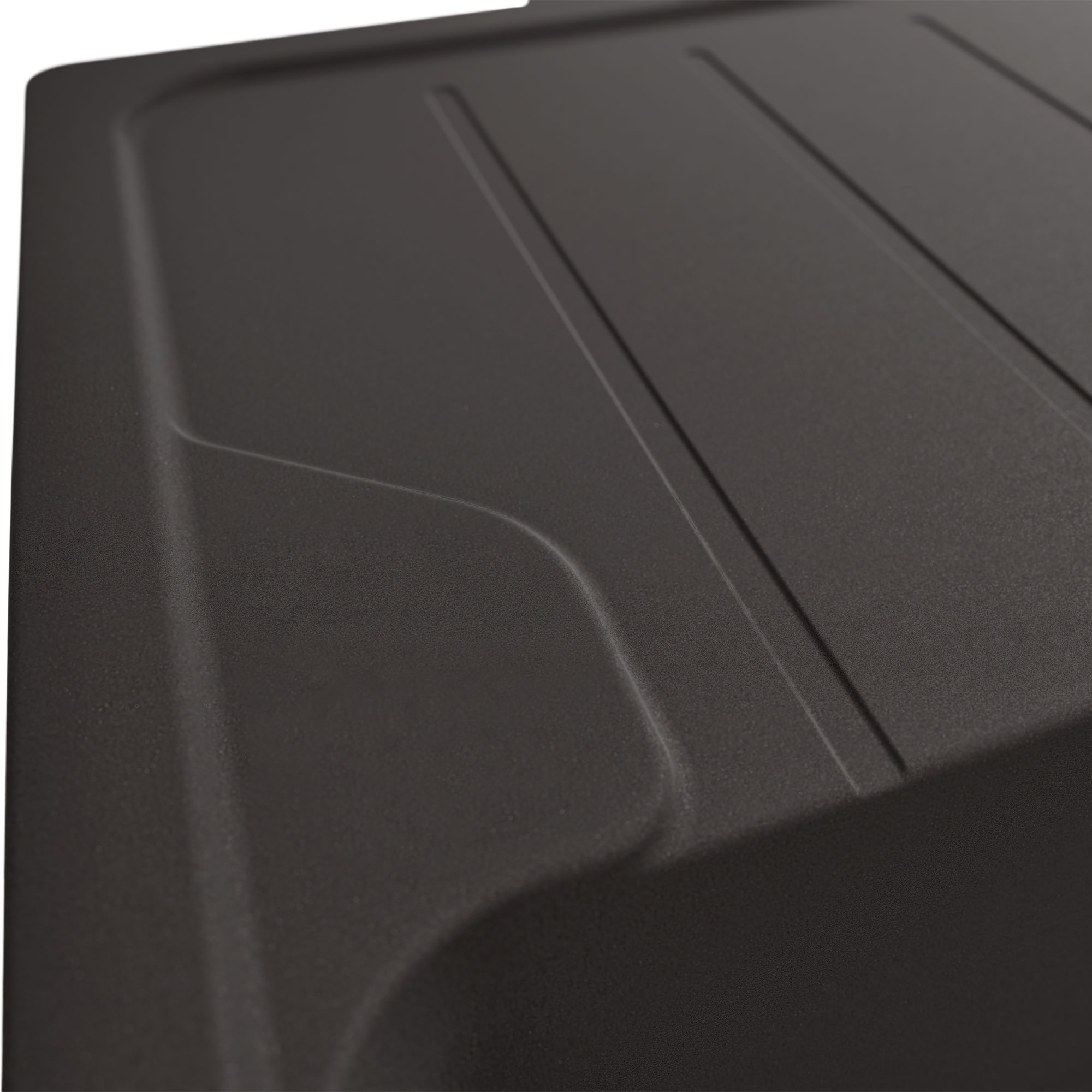 GoodHome Fatali Black Composite quartz 1 Bowl Sink & drainer 500mm x 780mm