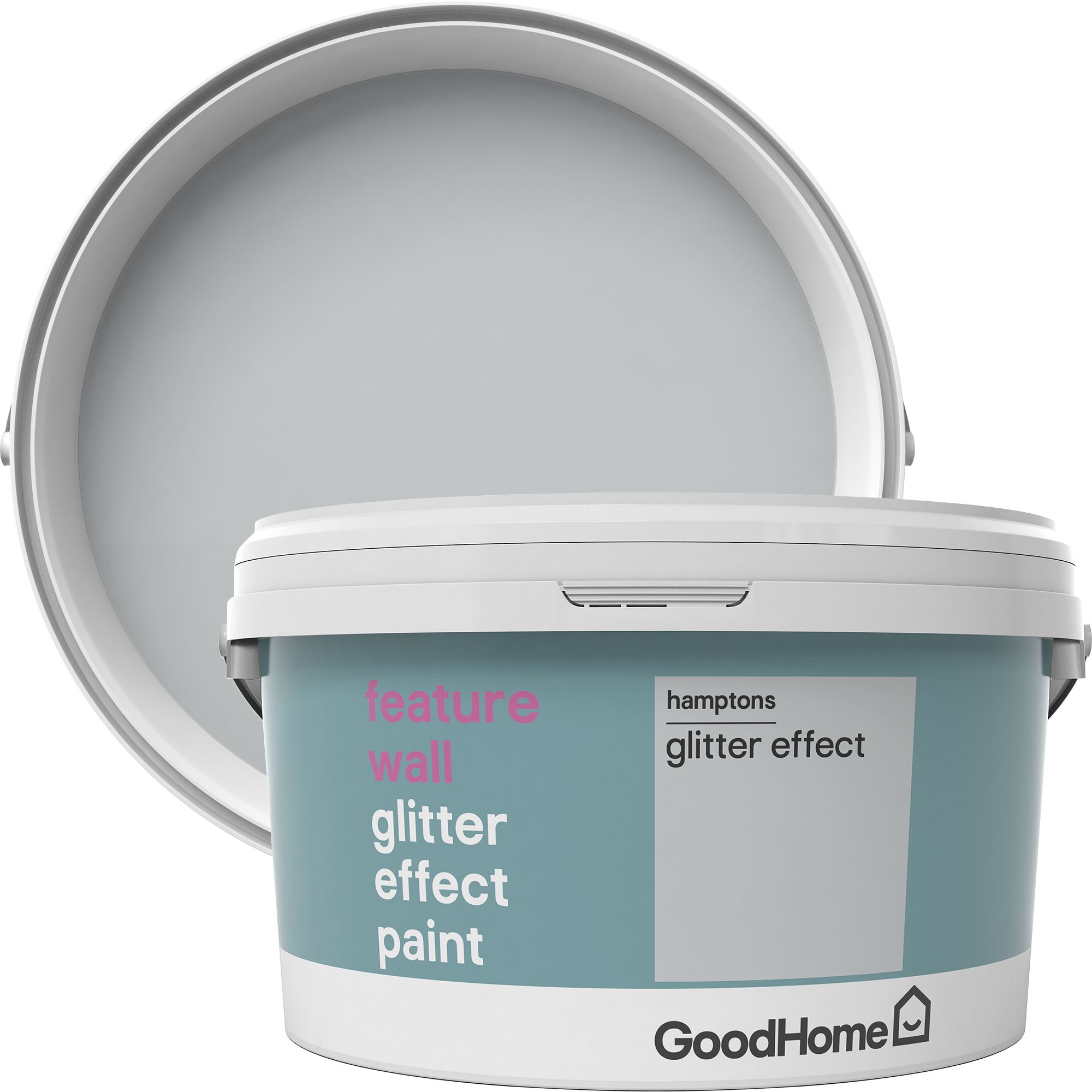 Goodhome Feature Wall Hamptons Glitter Effect Emulsion Paint 2l Diy At B Q