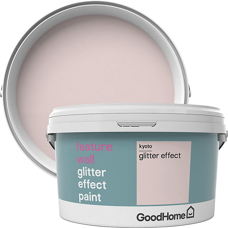 Goodhome Feature Wall Kyoto Glitter Effect Emulsion Paint 2l Diy At B Q