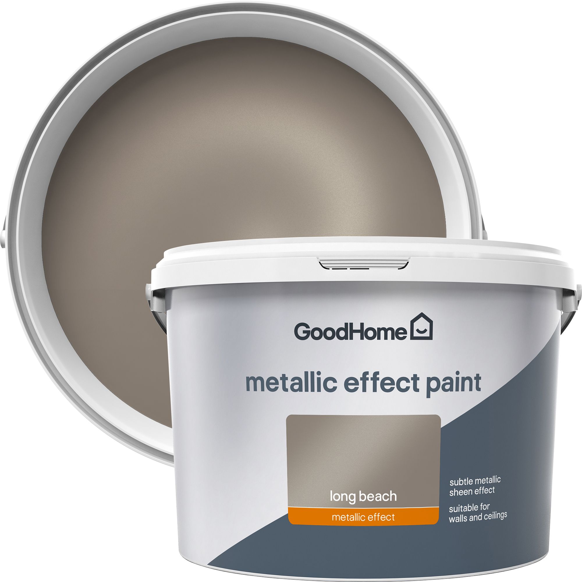 GoodHome Feature Wall Long Beach Emulsion Paint, 2L | DIY At B&Q