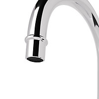 GoodHome Filbert Silver Chrome effect Kitchen Side lever Tap