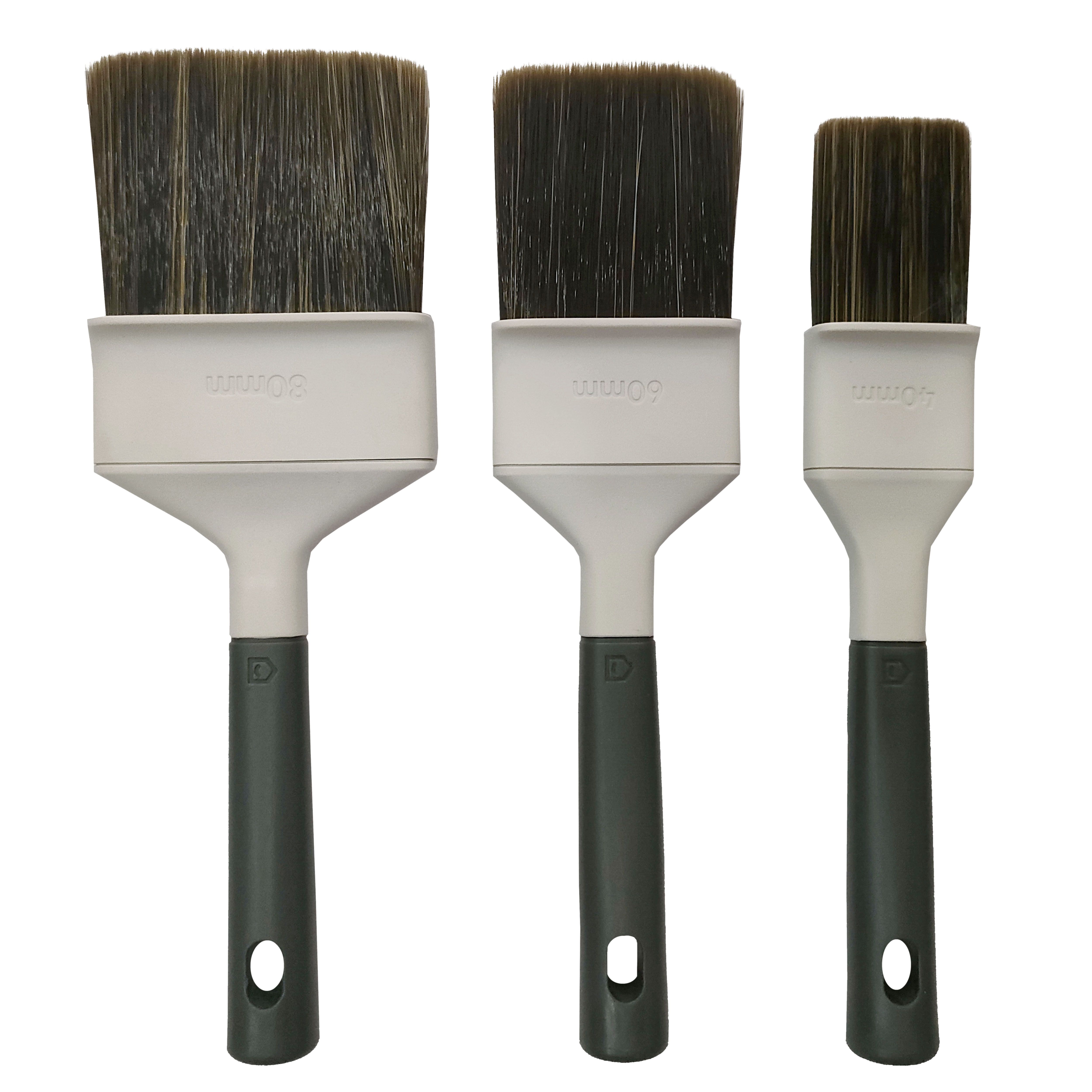 GoodHome Fine tip Paint brush, Set of 3 DIY at B&Q