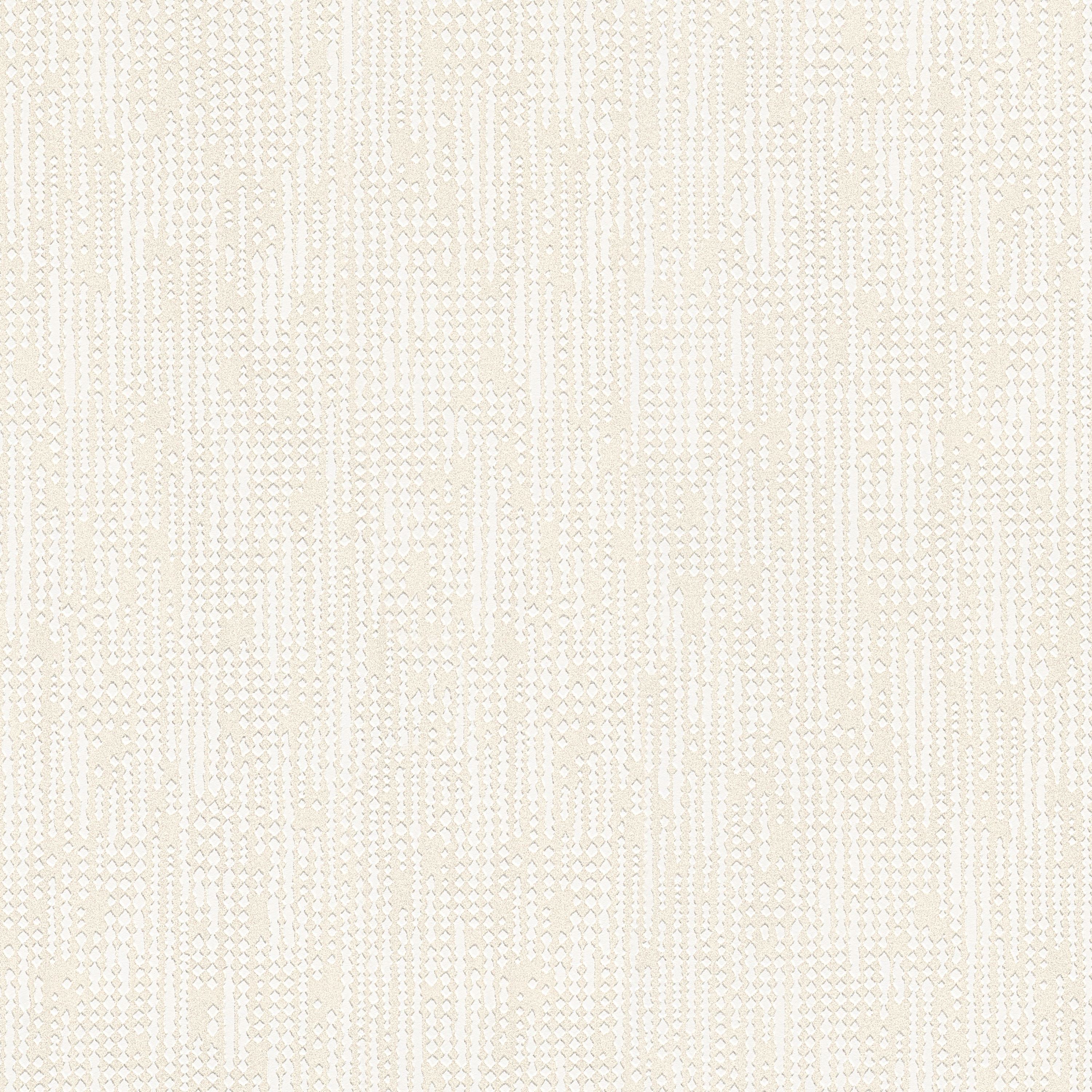 GoodHome Fitonia White Glitter effect Textured Wallpaper Sample DIY