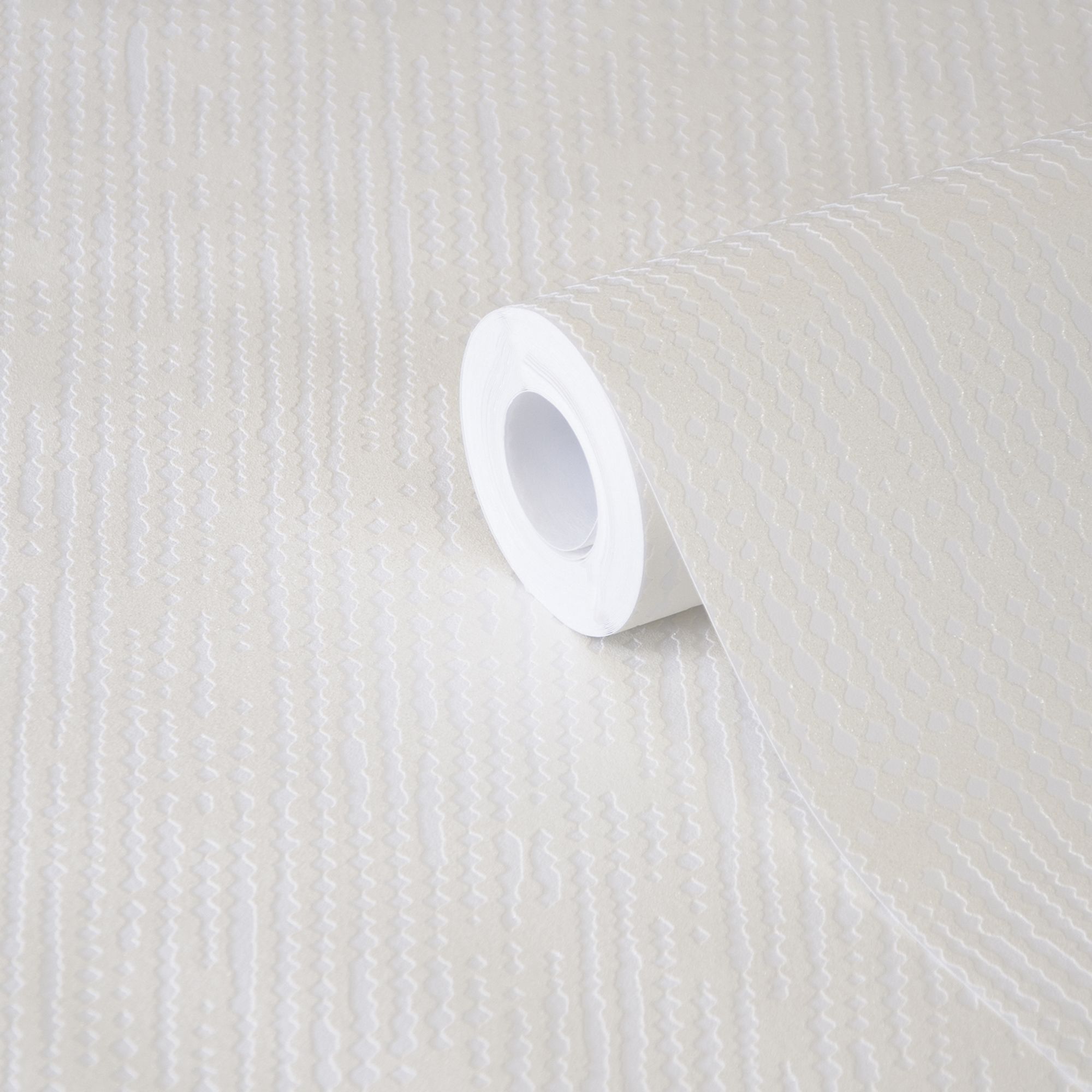 GoodHome Fitonia White Glitter effect Textured Wallpaper
