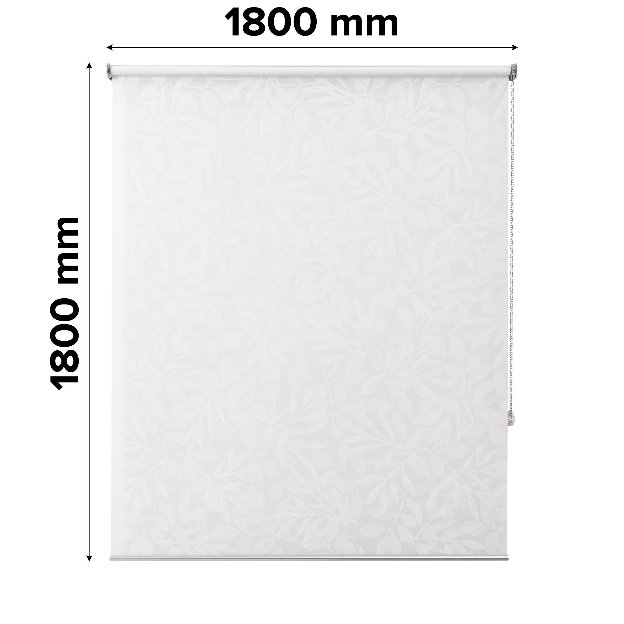 GoodHome Flasor Corded Off white Sheer Roller Blind (W)180cm (L)180cm