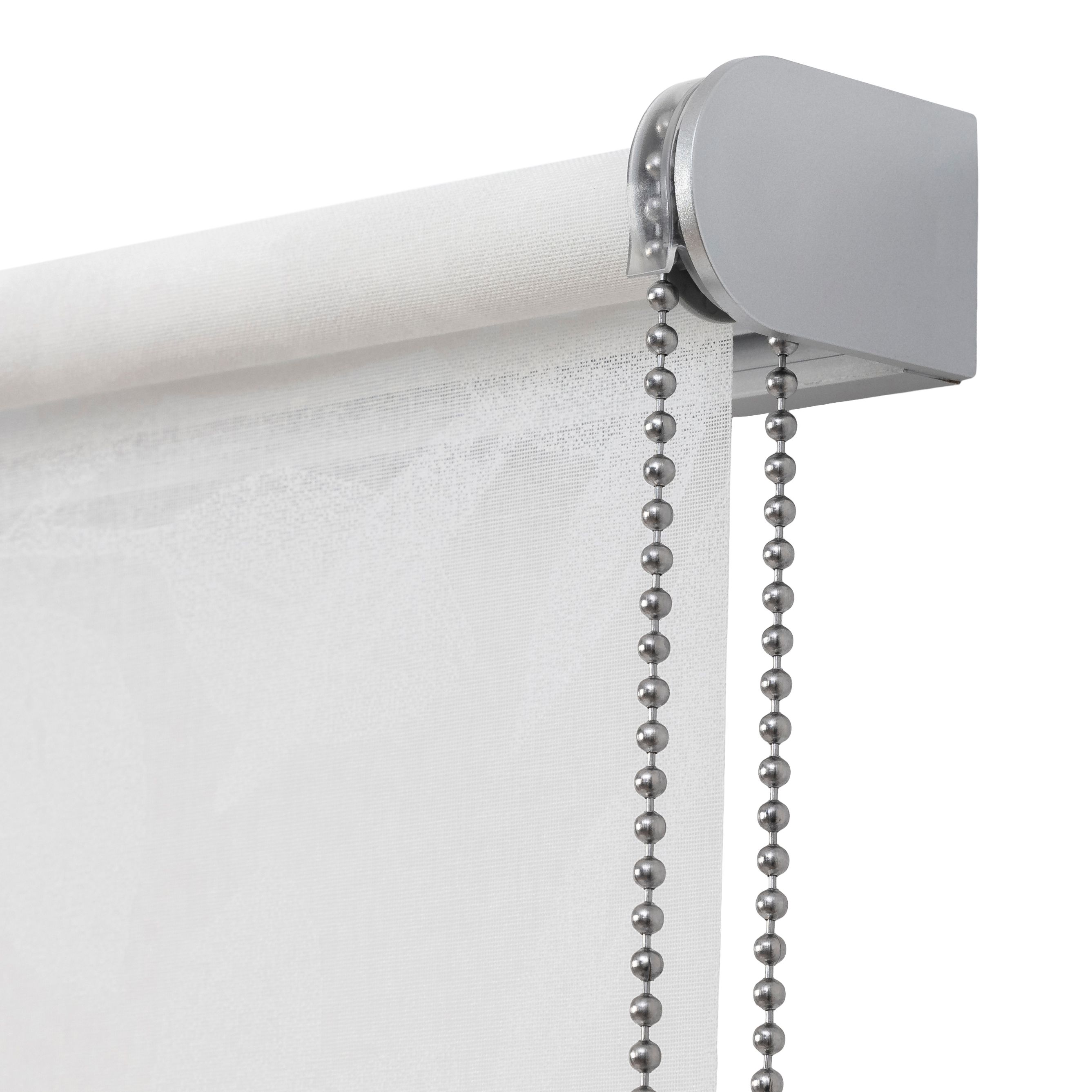 GoodHome Flasor Corded Off white Sheer Roller Blind (W)180cm (L)180cm